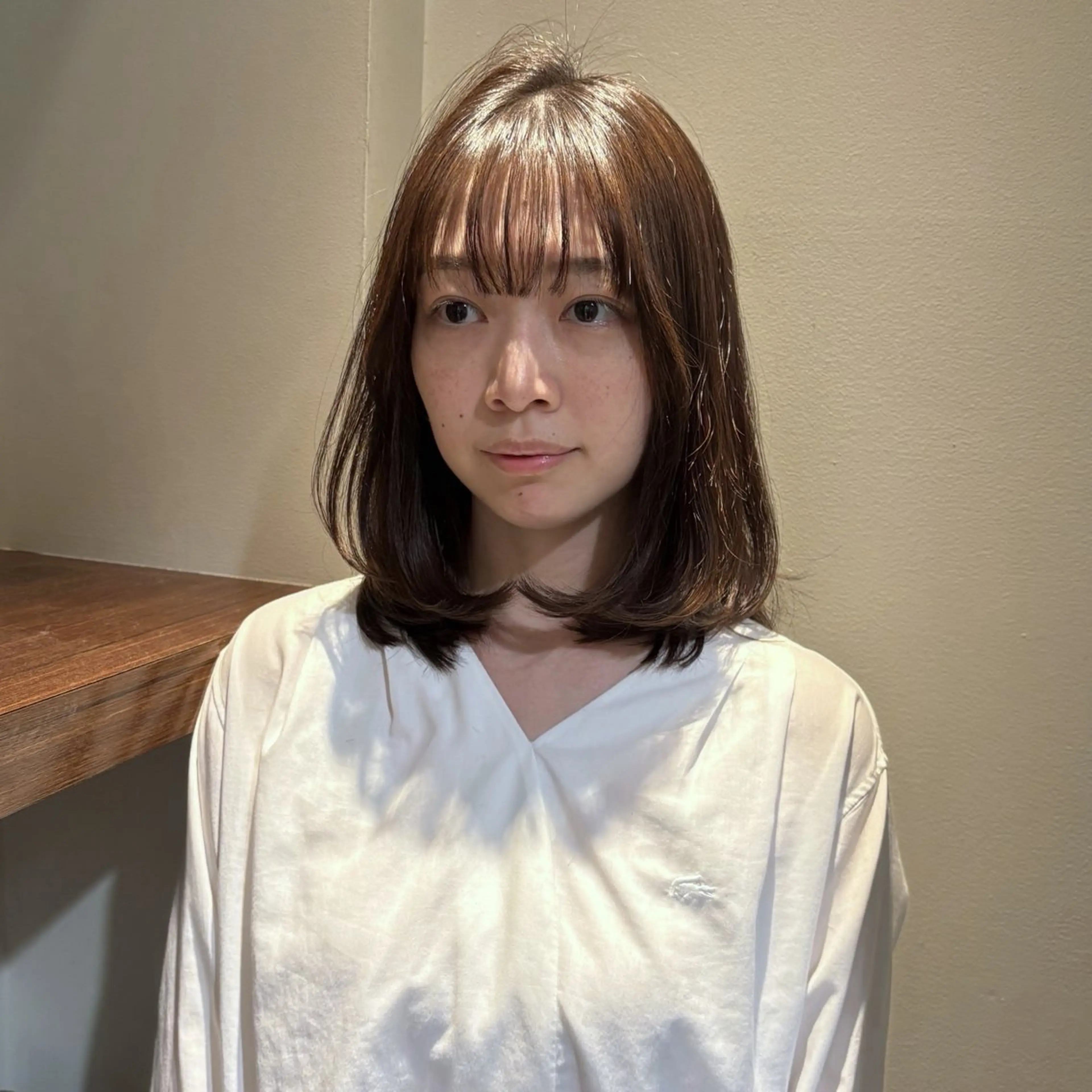 ミディアム グレージュ🐰透明感 カラー🫧akihoのヘアスタイル