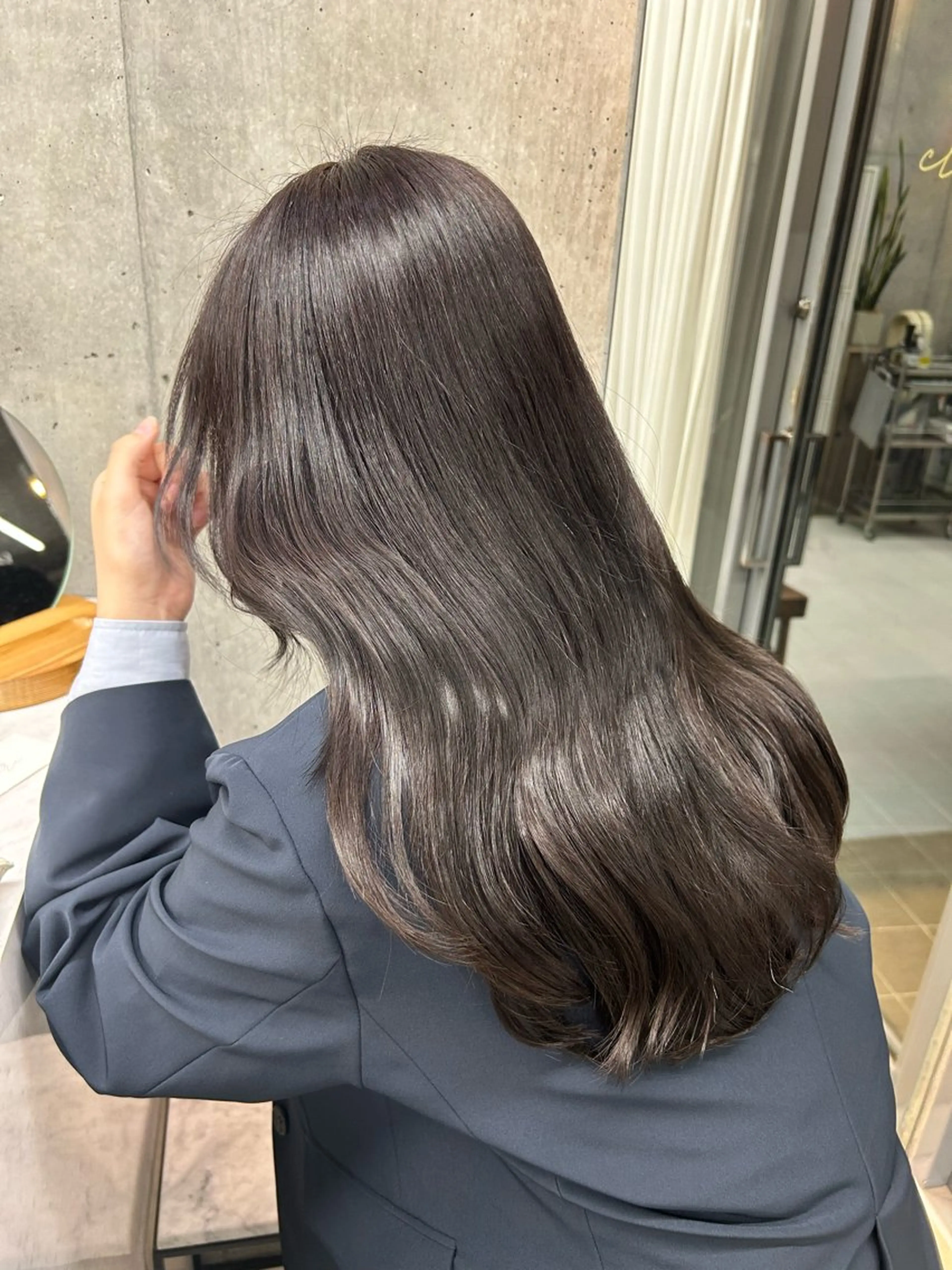 ロング ヘアカラー トリートメント LOE Yuuka/42🩵のヘアスタイル