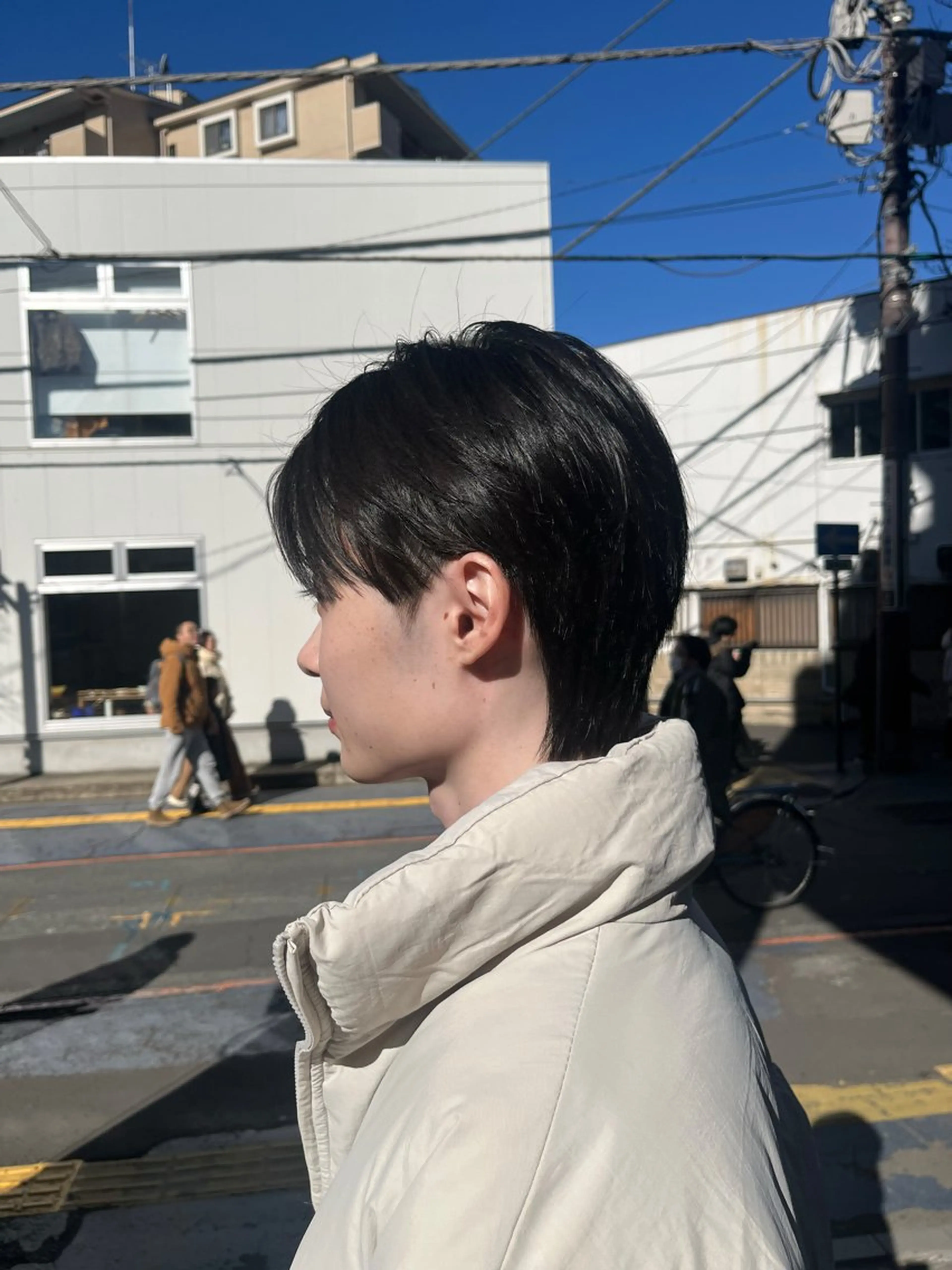 メンズ 韓国レイヤー ☁️🫧森ハリス誠一のヘアスタイル