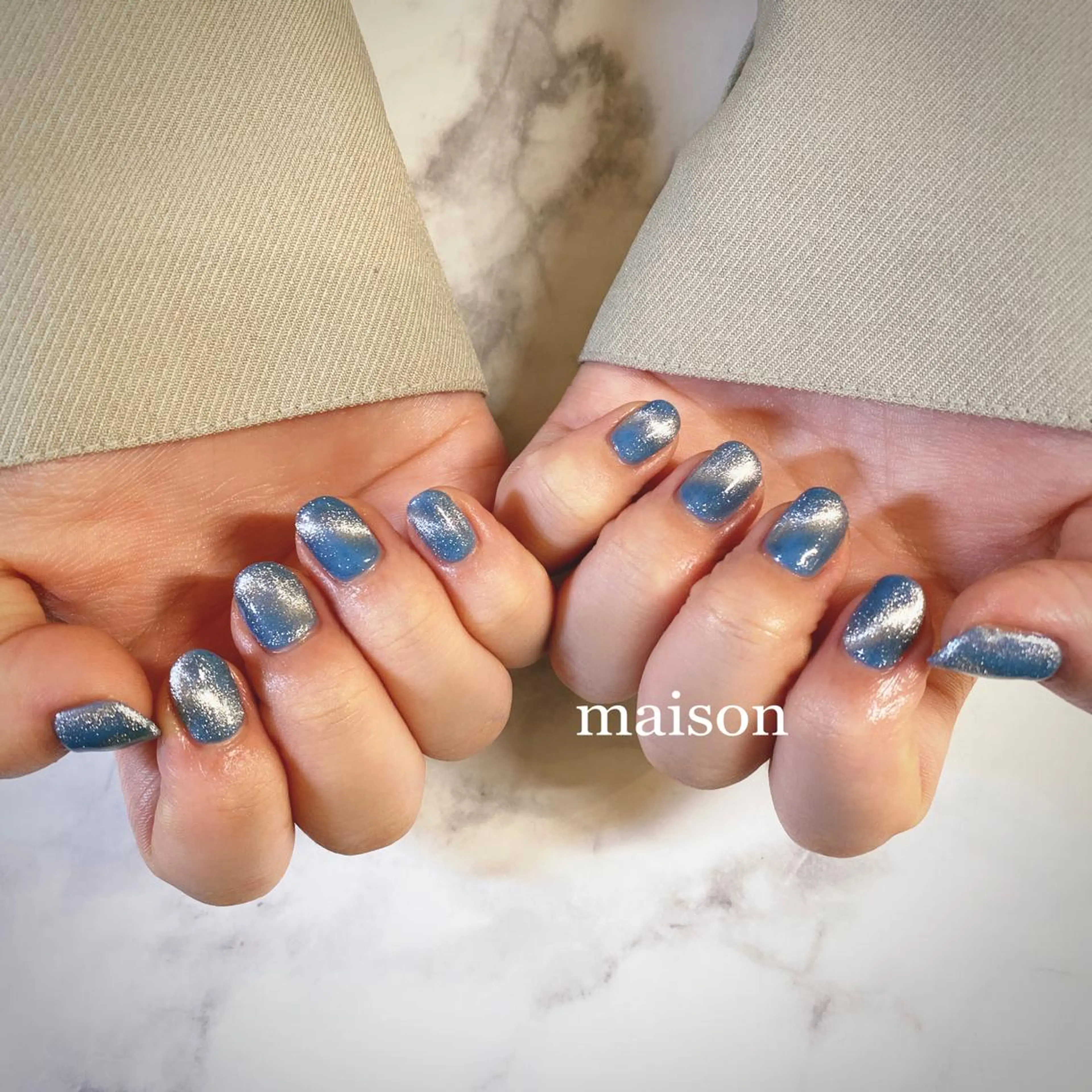 ネイル ジェルネイル マグネットネイル ハンドネイル ISHIHARA KANAのネイルデザイン