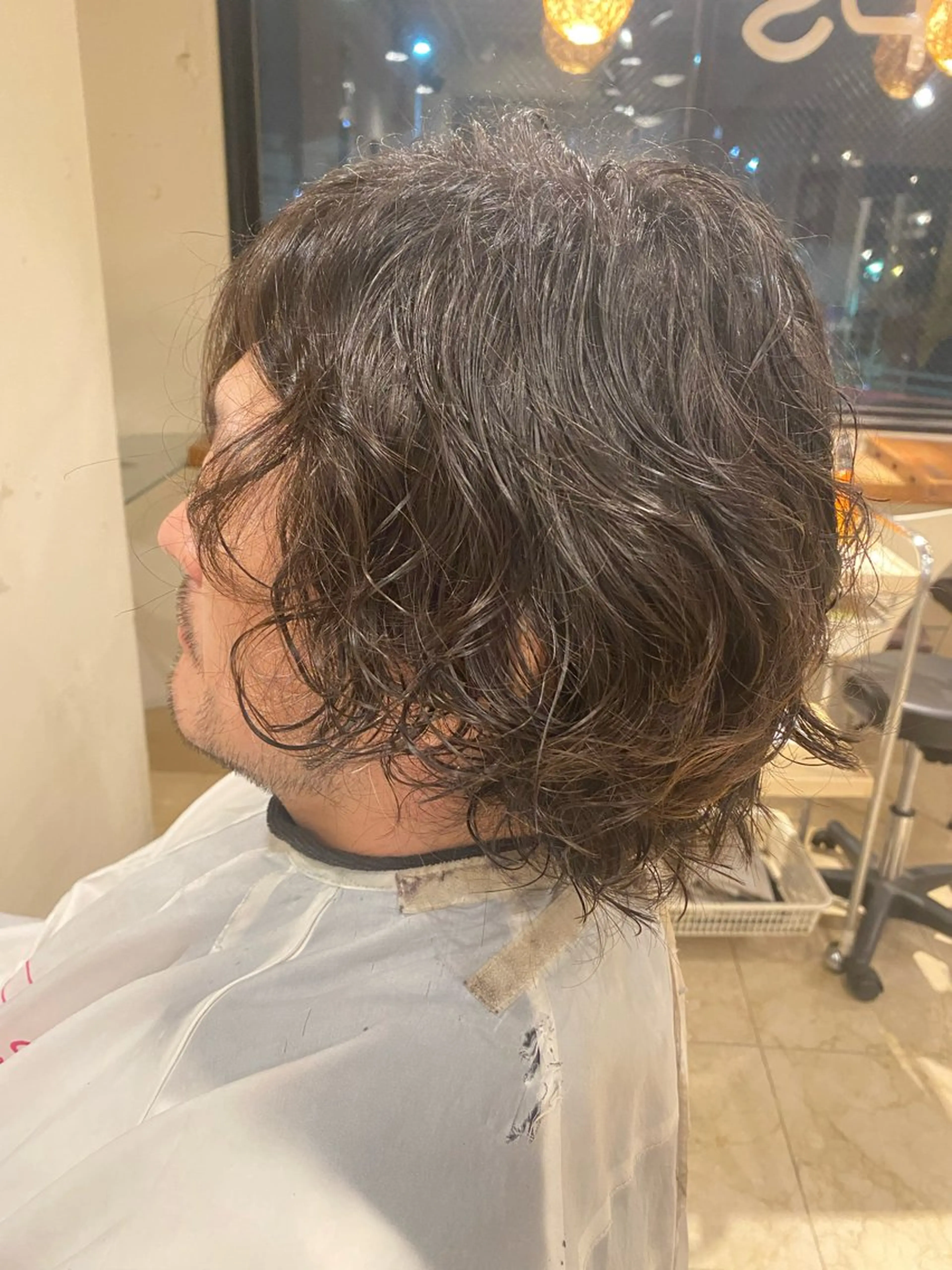 パーマ メンズ 安澤 彩奈のヘアスタイル