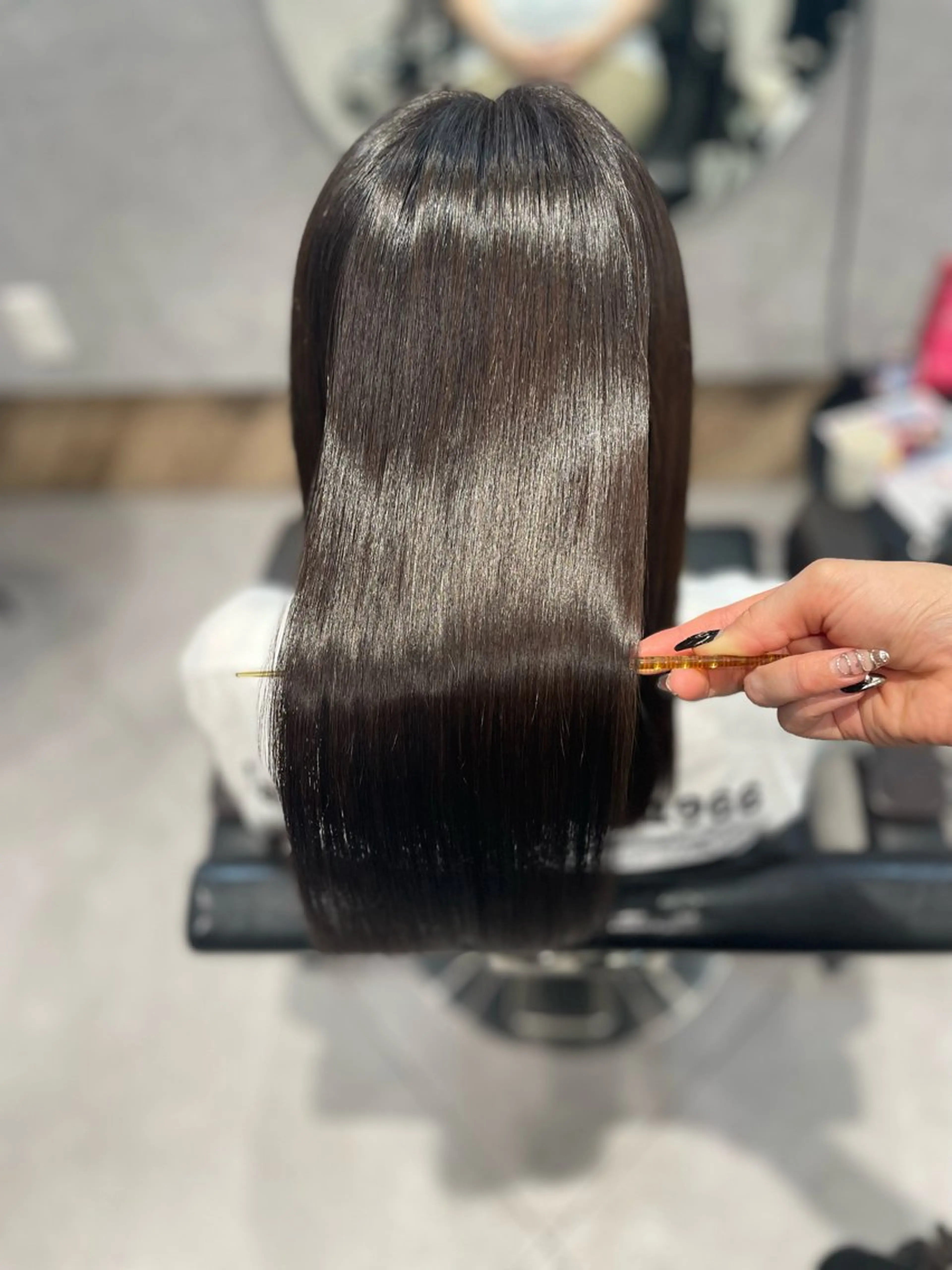 セミロング 髪質改善 縮毛矯正 トリートメント ヘアカラー トリートメント 🦋ひなた🦋 RAFTOKYOのヘアスタイル