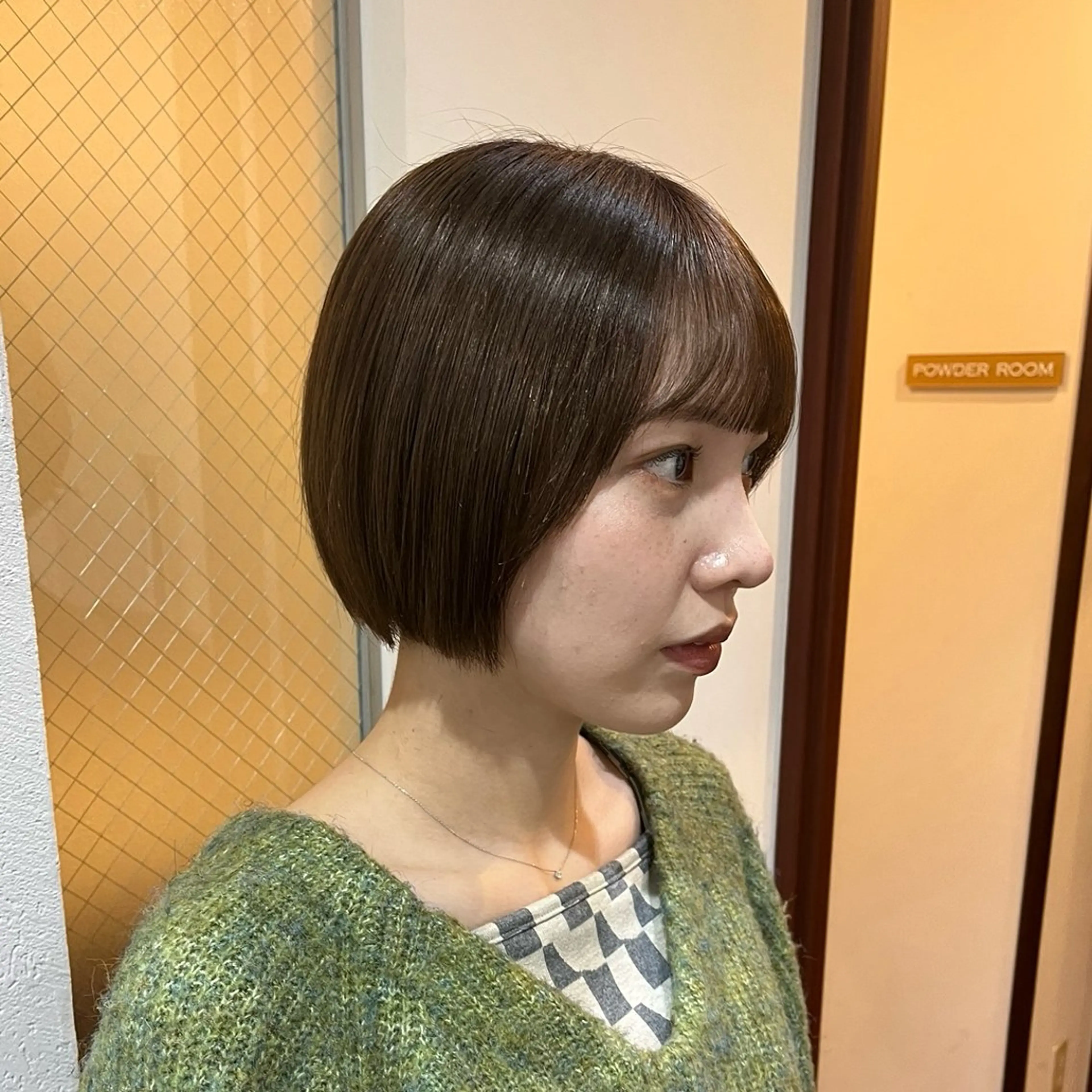 ショート ショートボブ 丸みショート ボブ ショートヘア yura /レイヤーカットのヘアスタイル