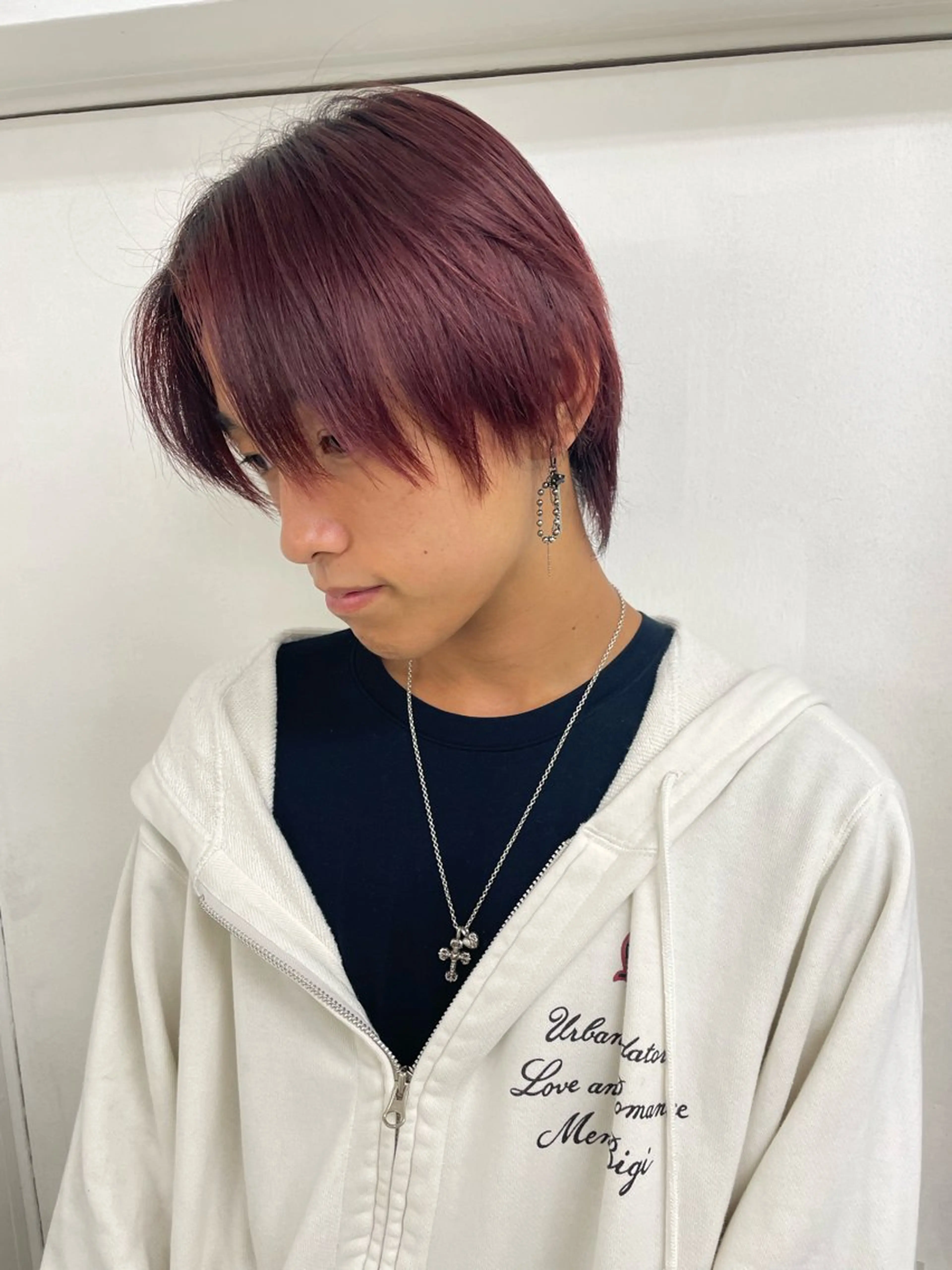 カラー メンズ Saaya/レイヤー /ブリーチ/ブロンドのヘアスタイル