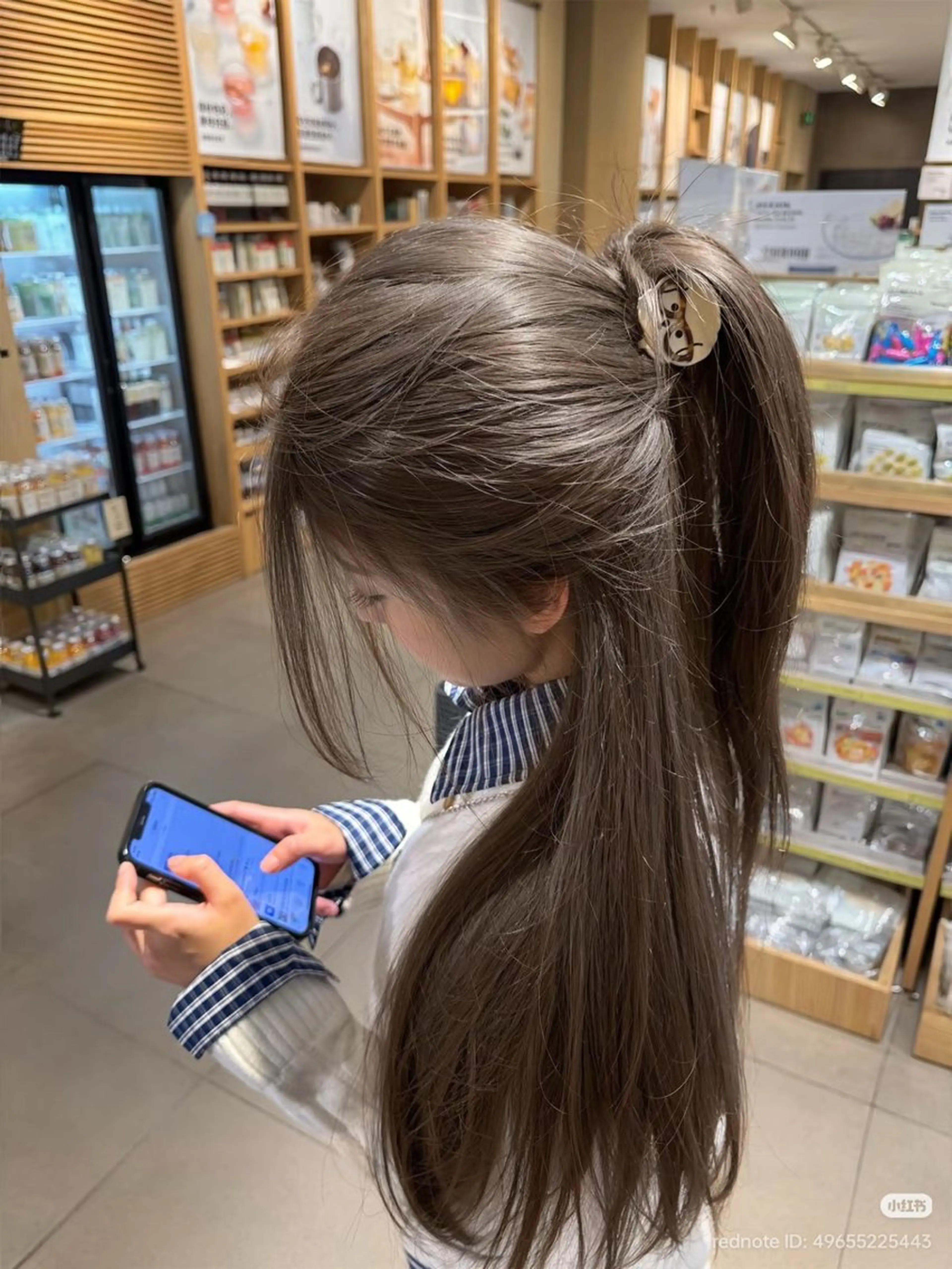 ロング カラー 透明感カラー グレージュ/あいのヘアスタイル