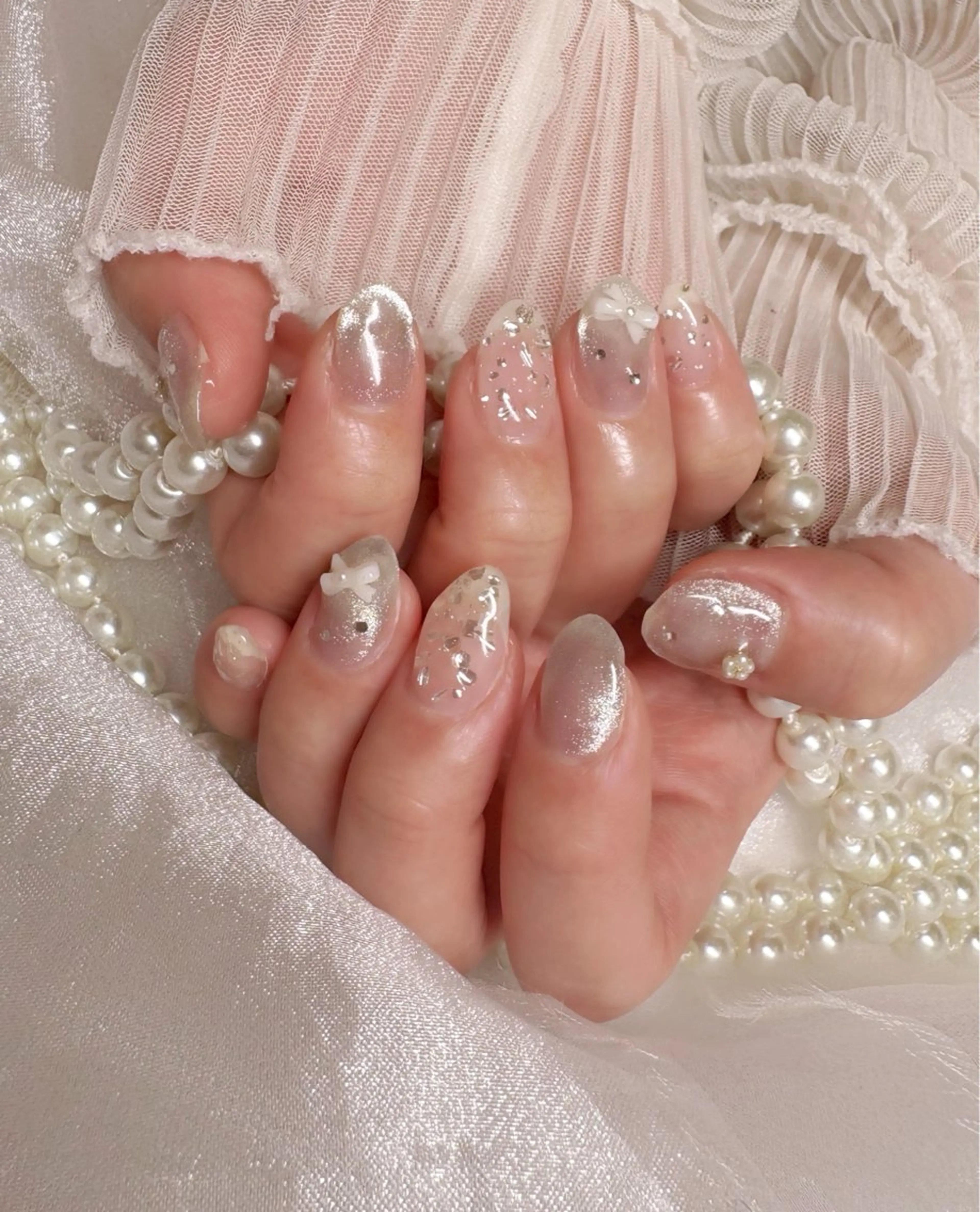 ネイル キラキラネイル ハンドネイル Nail Salon macherieのネイルデザイン