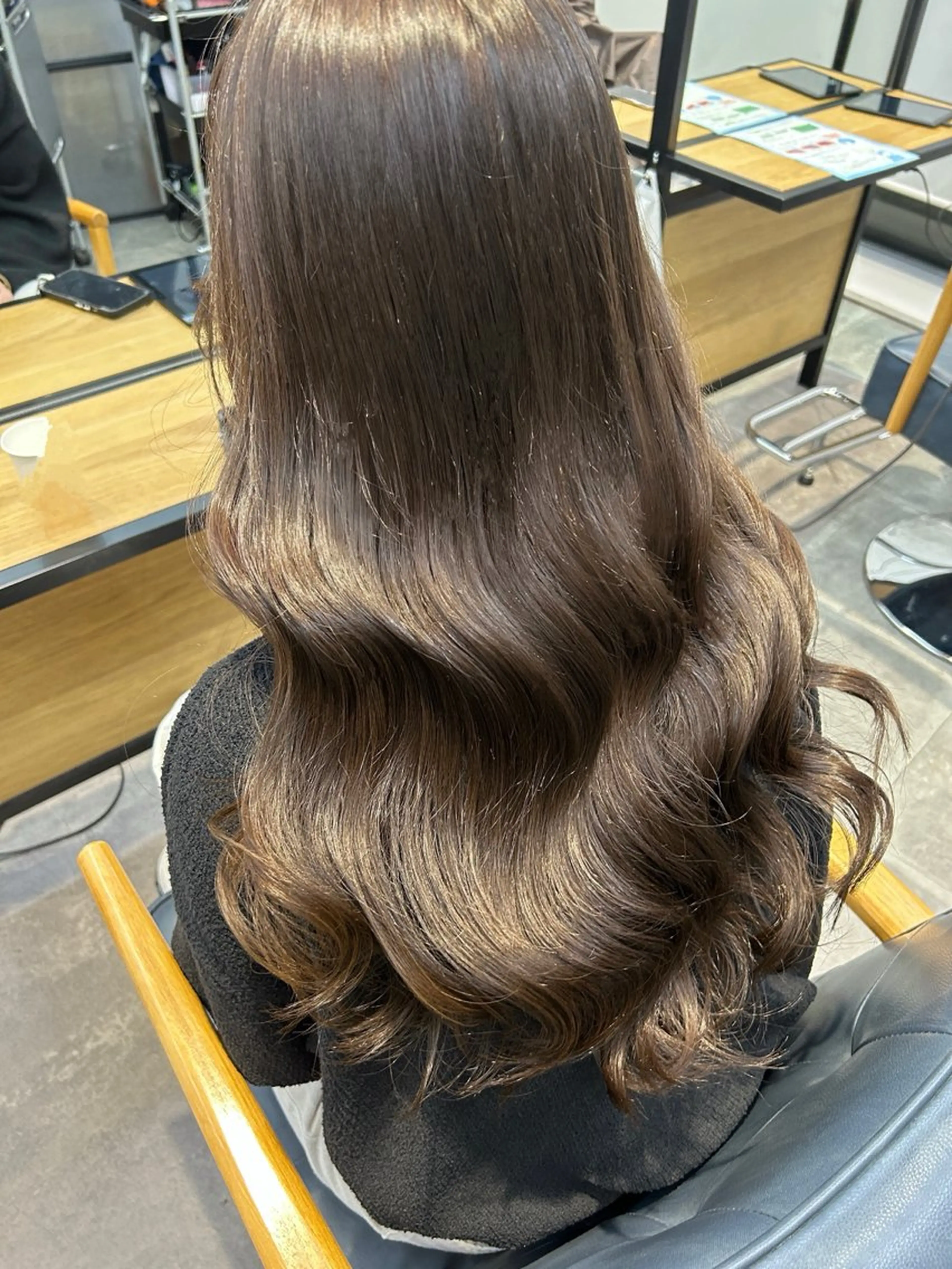 ロング カラー カット ヘアカラー トリートメント newi梅田🫧韓国 ヘア🫧sakiのヘアスタイル