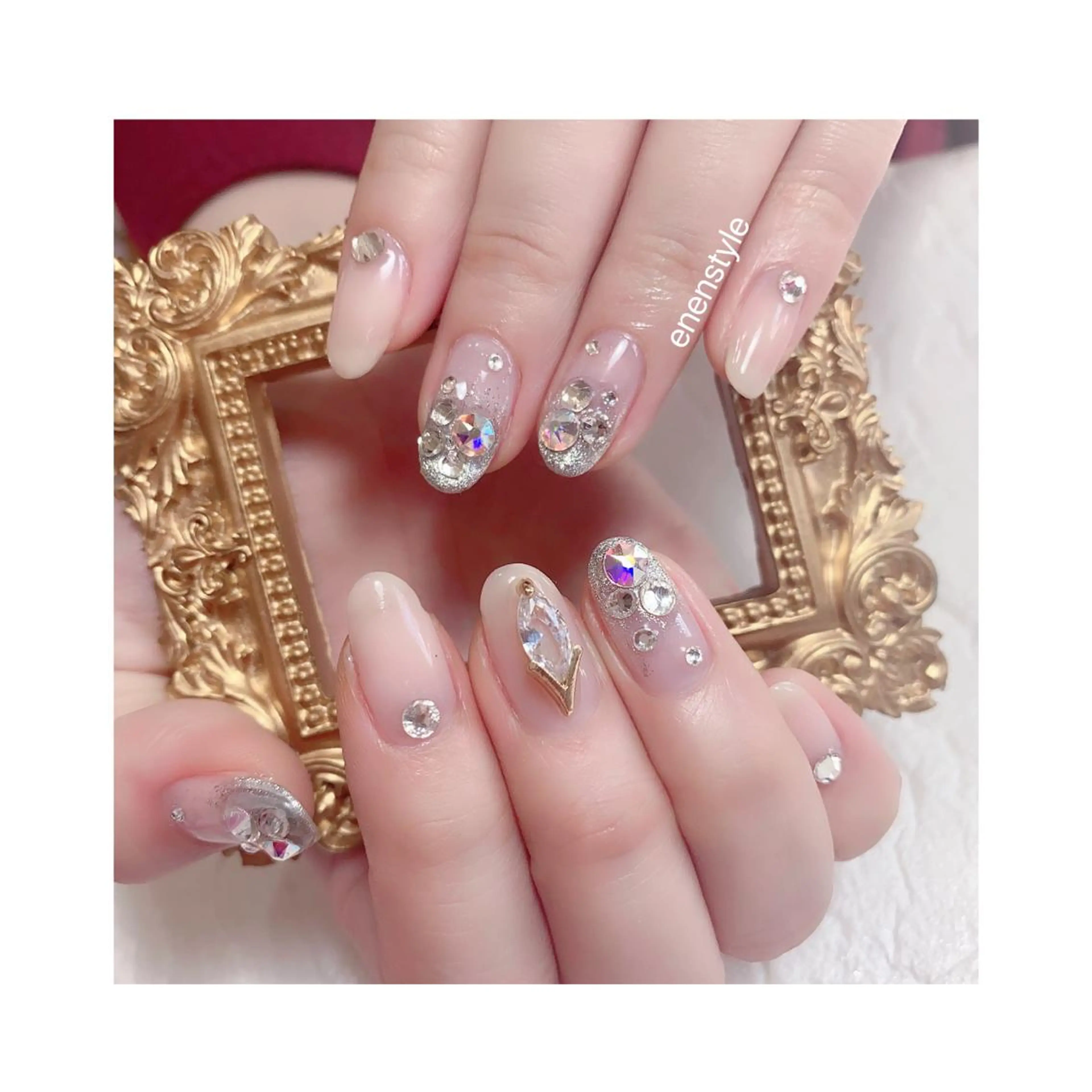 ショート ネイル ジェルネイル ニュアンスネイル オフィスネイル ワンカラーネイル パラジェル ハンドネイル 👑enen style👑のネイルデザイン