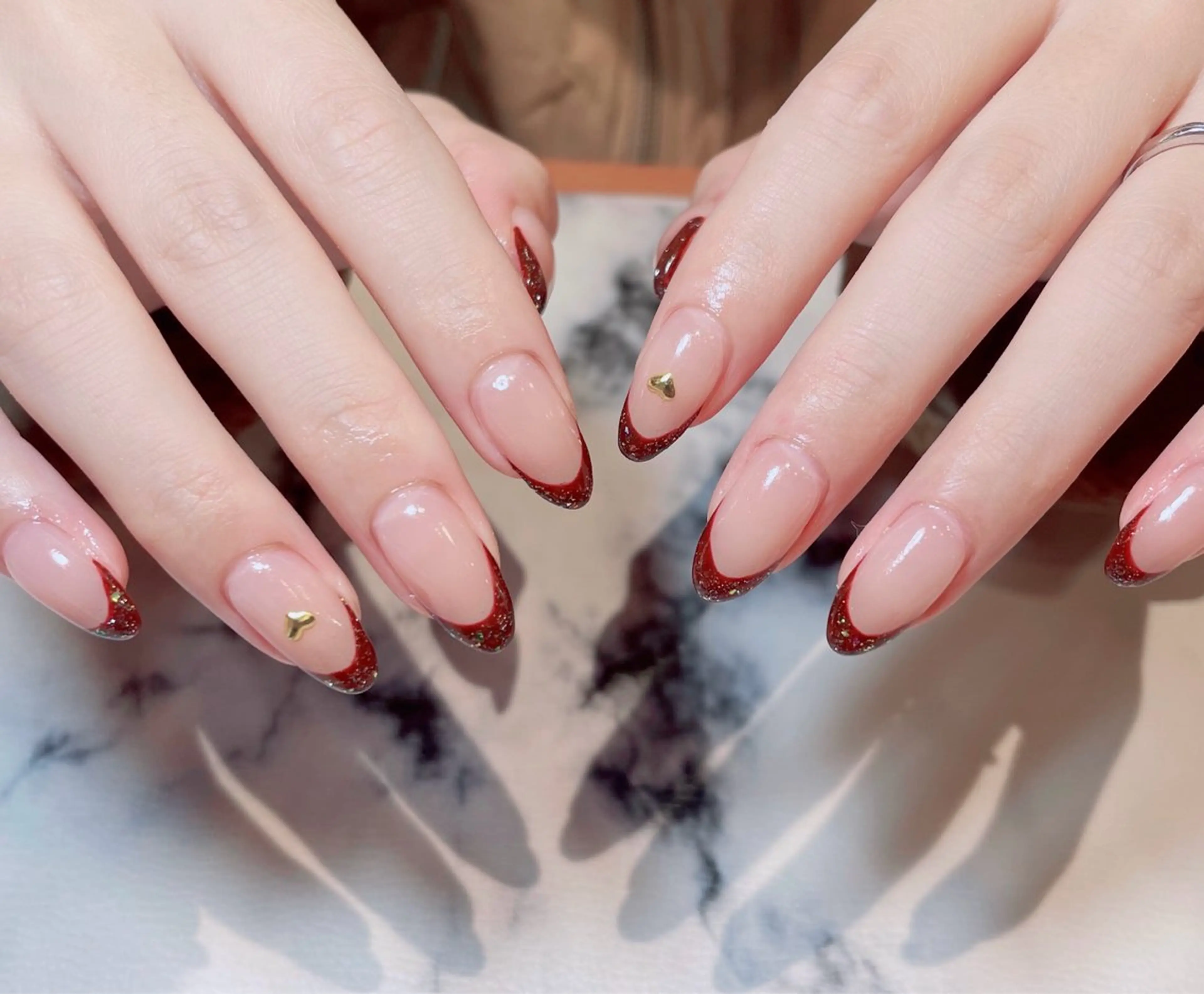 フレンチネイル✨オフ、ケア込み✨の写真