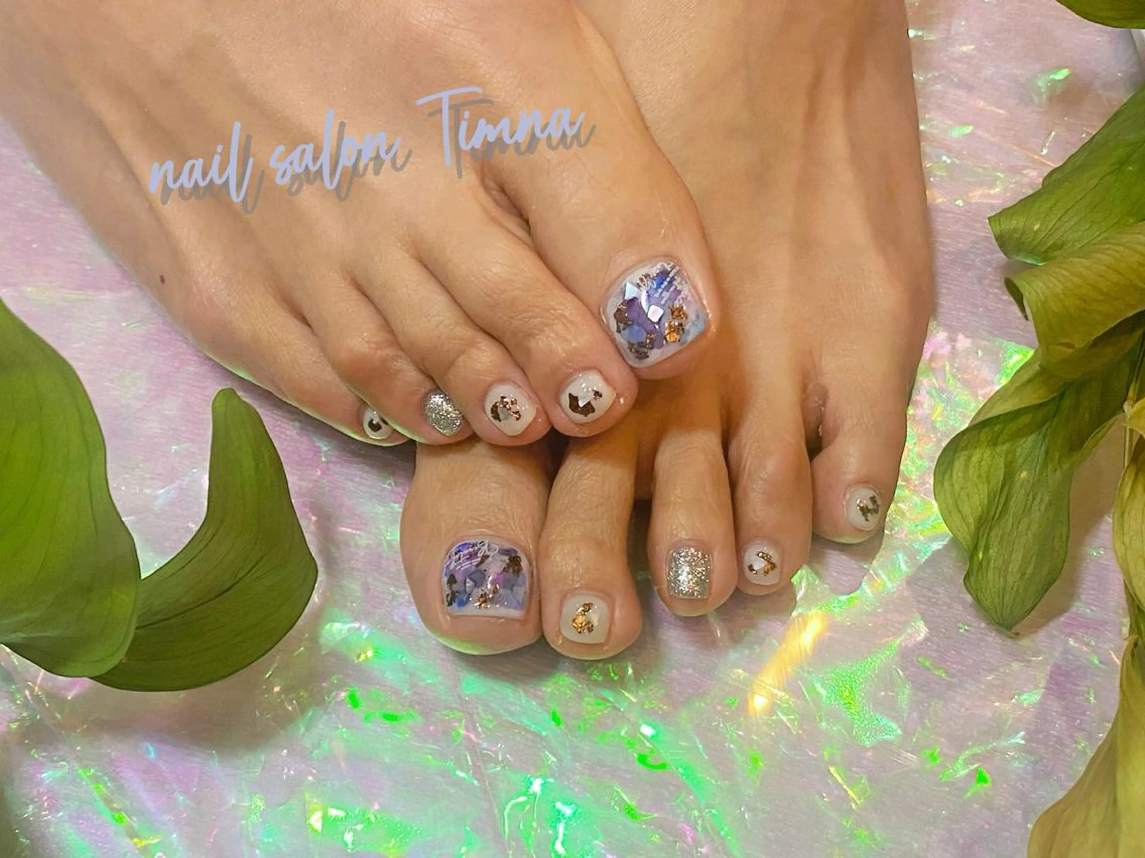 ショート フットネイル NAILSALON 🍔Timna🍟のネイルデザイン