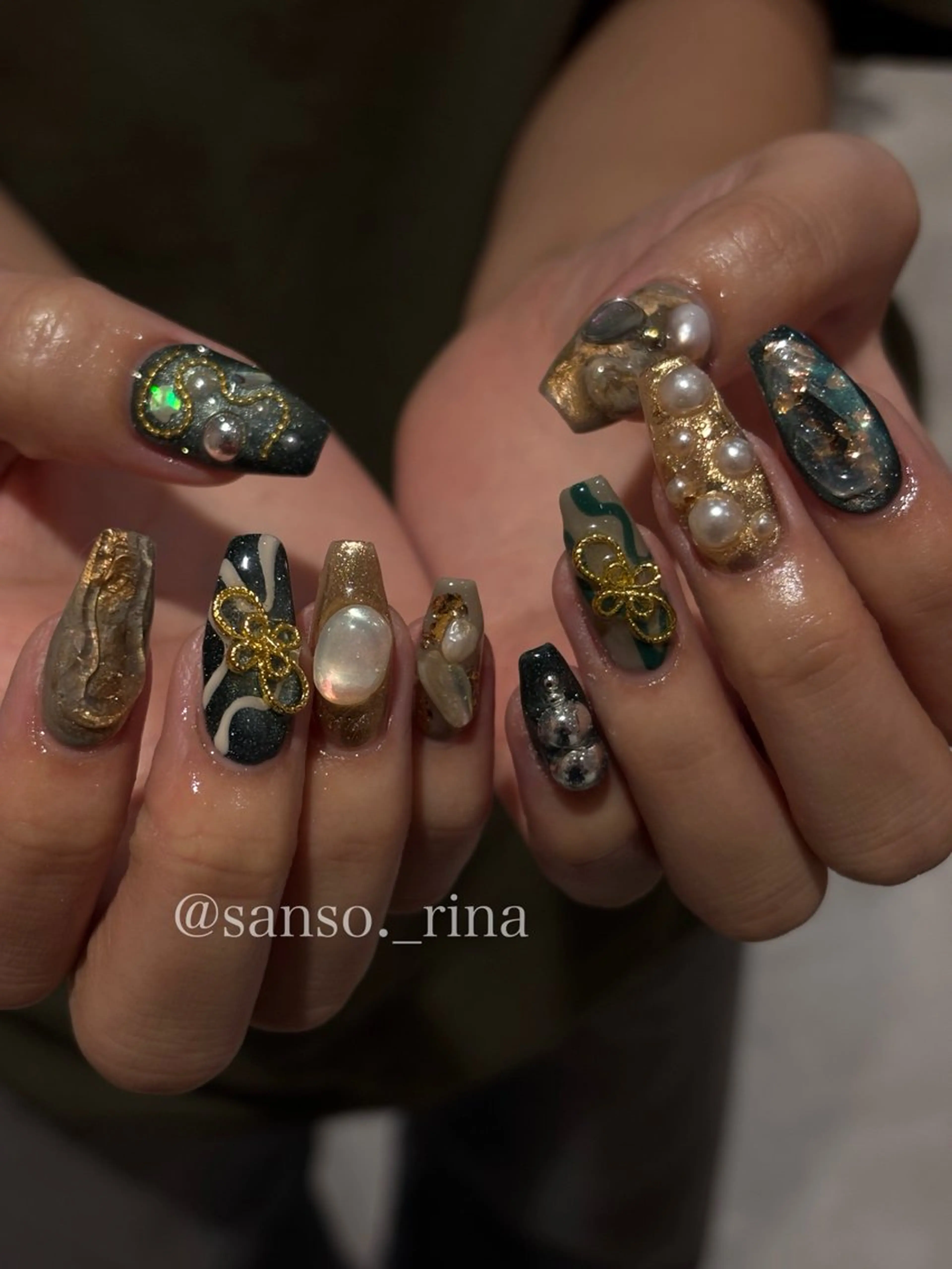 ネイル ハンドネイル フットネイル nuu  栄所属・早川 里奈のネイルデザイン