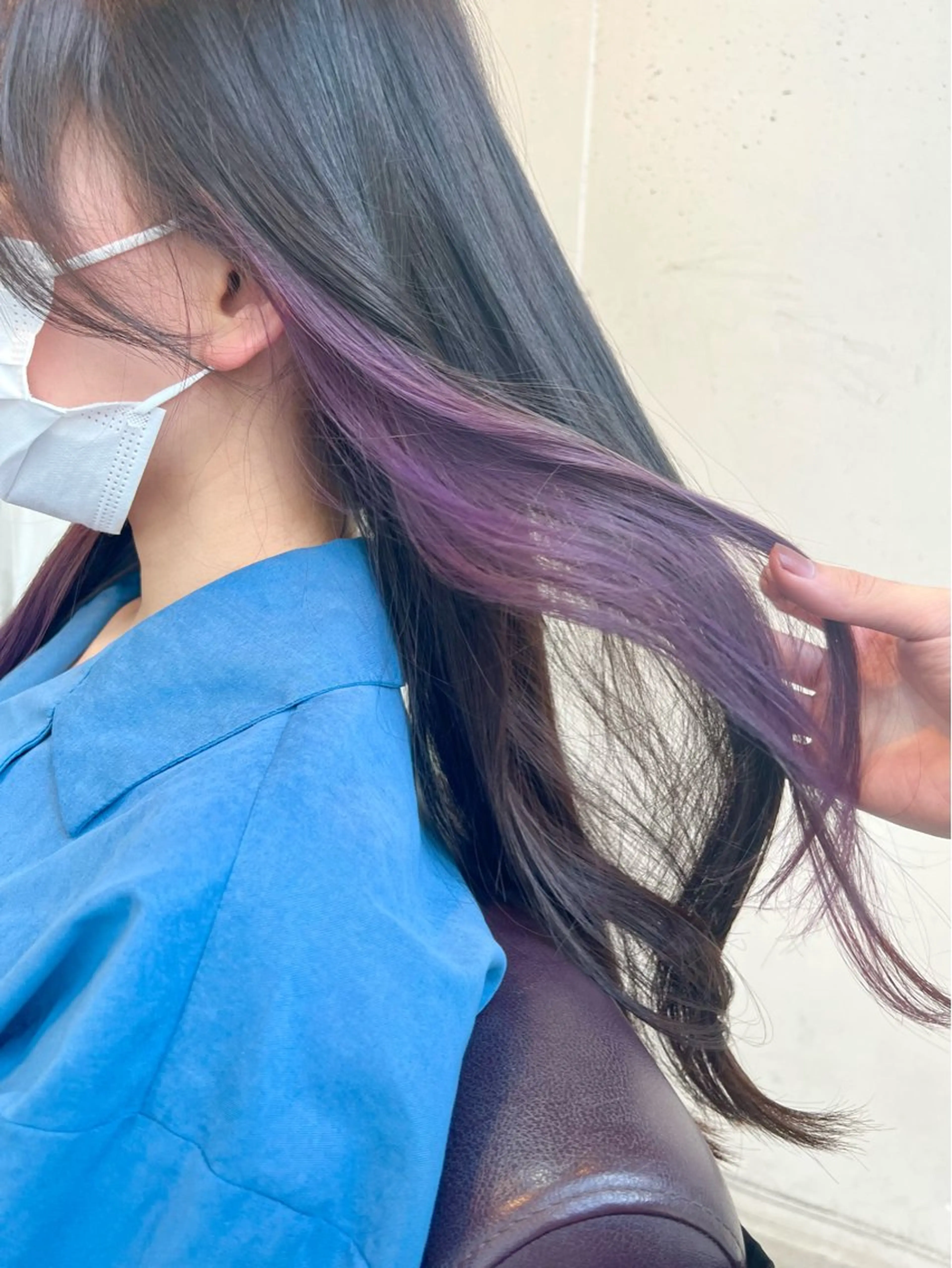 ロング カラー ヘアアレンジ ヘアカラー トリートメント ヘッドスパ ヘアセット 🌈インナーカラー ‘ショウマ’🌈のヘアスタイル