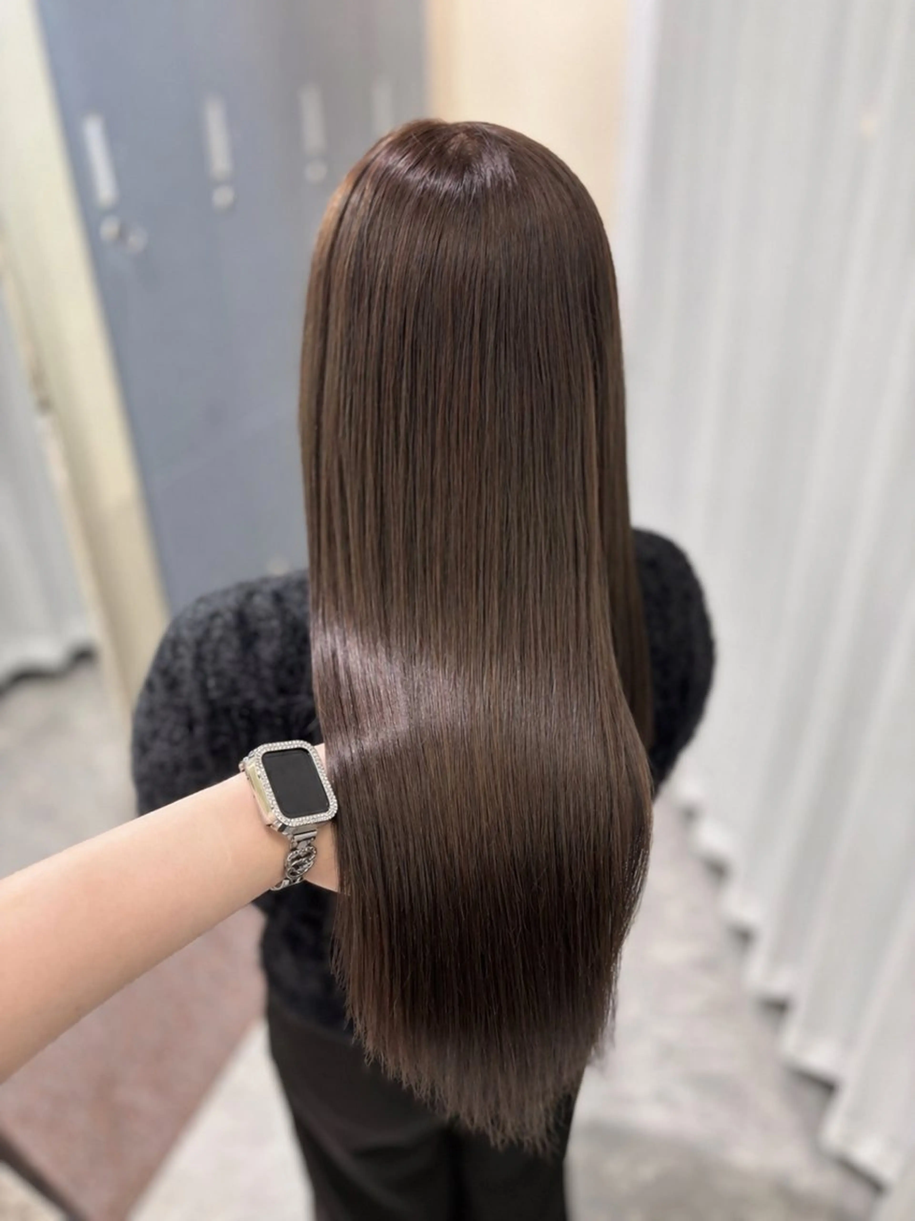ロング アッシュ アッシュブラウン ヘアカラー Ririka /透明感カラーのヘアスタイル