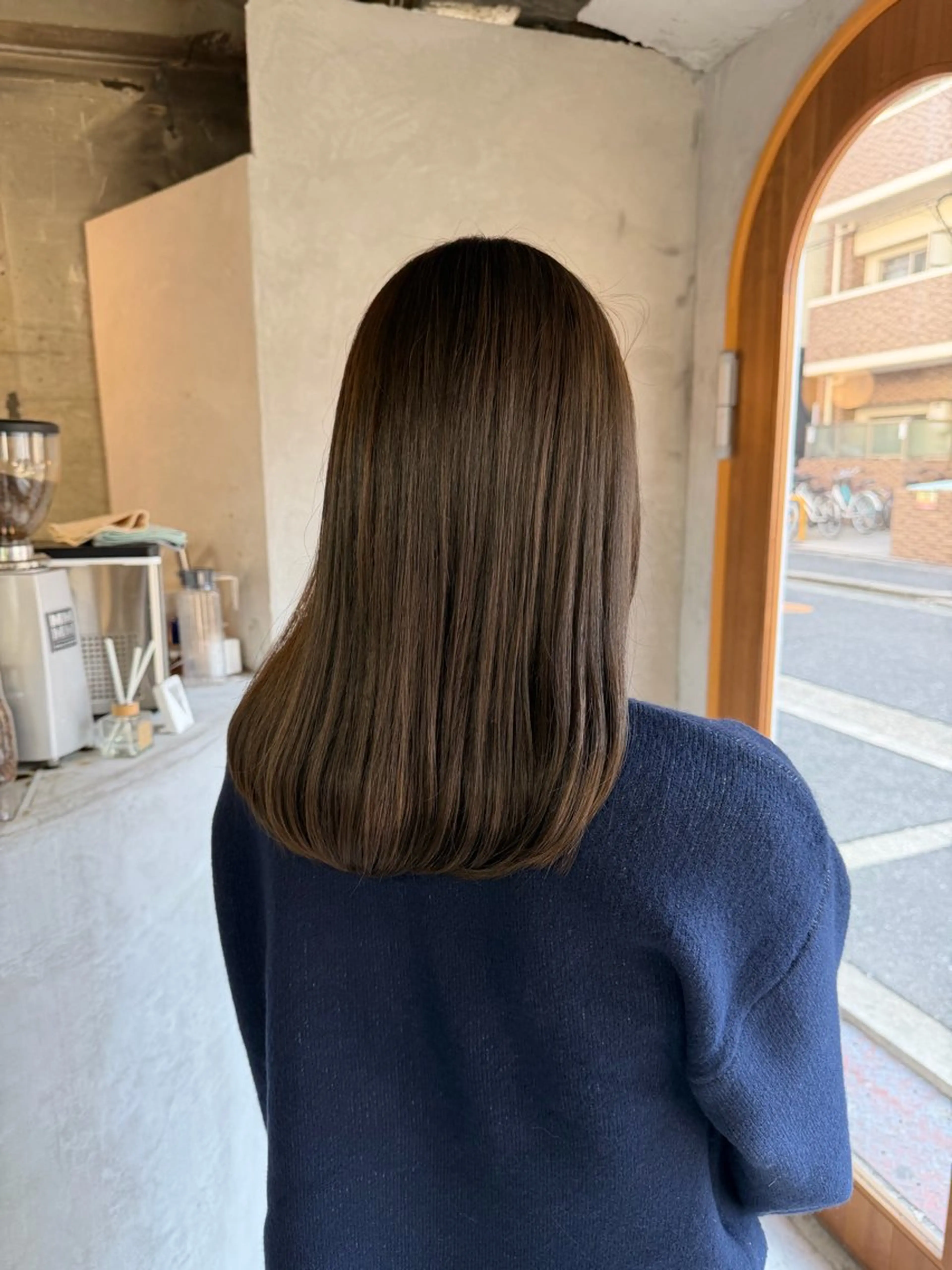ミディアム カラー ショコラグレージュ グレージュ ボブ支持率NO1 🌈CHIKAのヘアスタイル