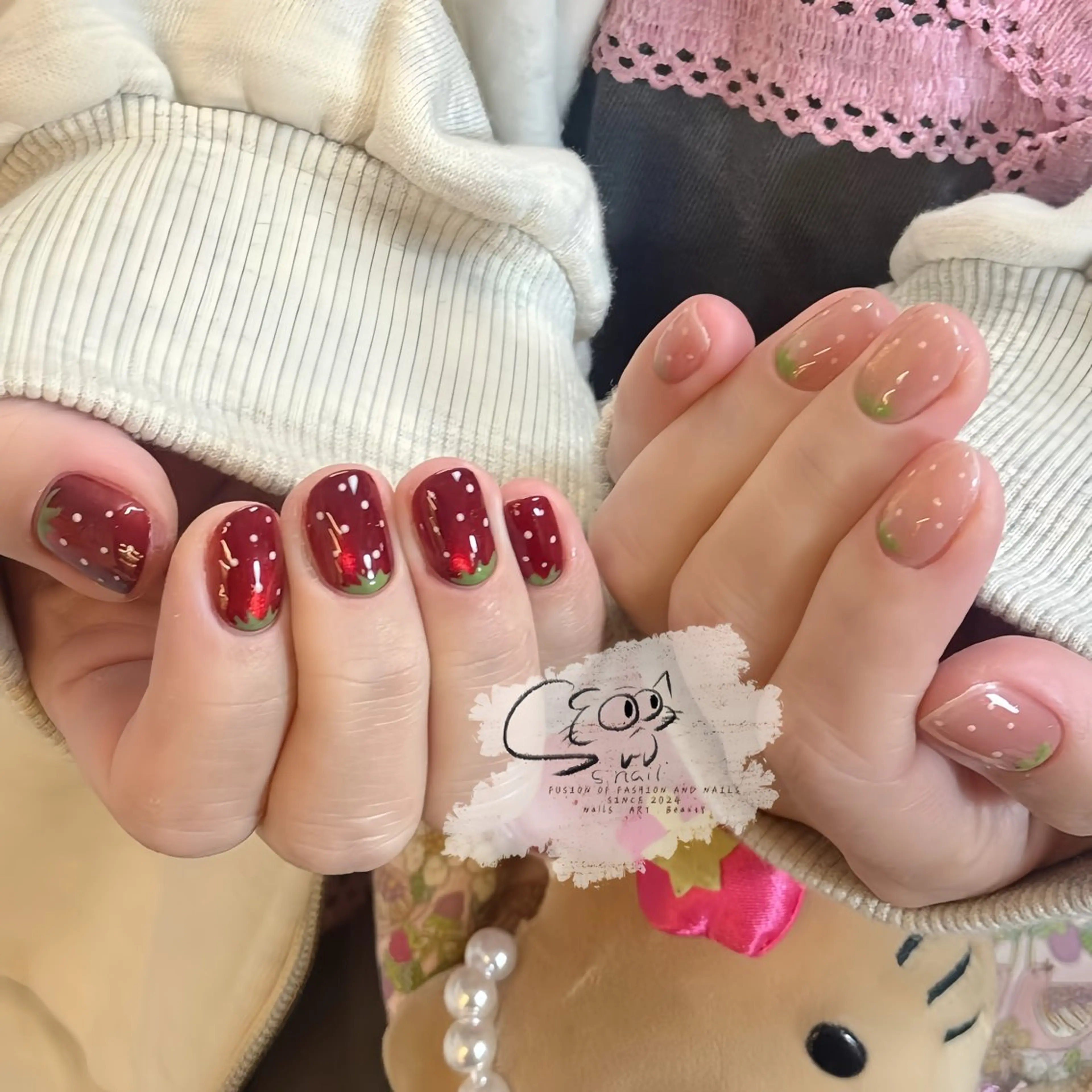 ネイル チークネイル フレンチネイル グラデーション マグネットネイル ワンカラーネイル S.nail _のネイルデザイン