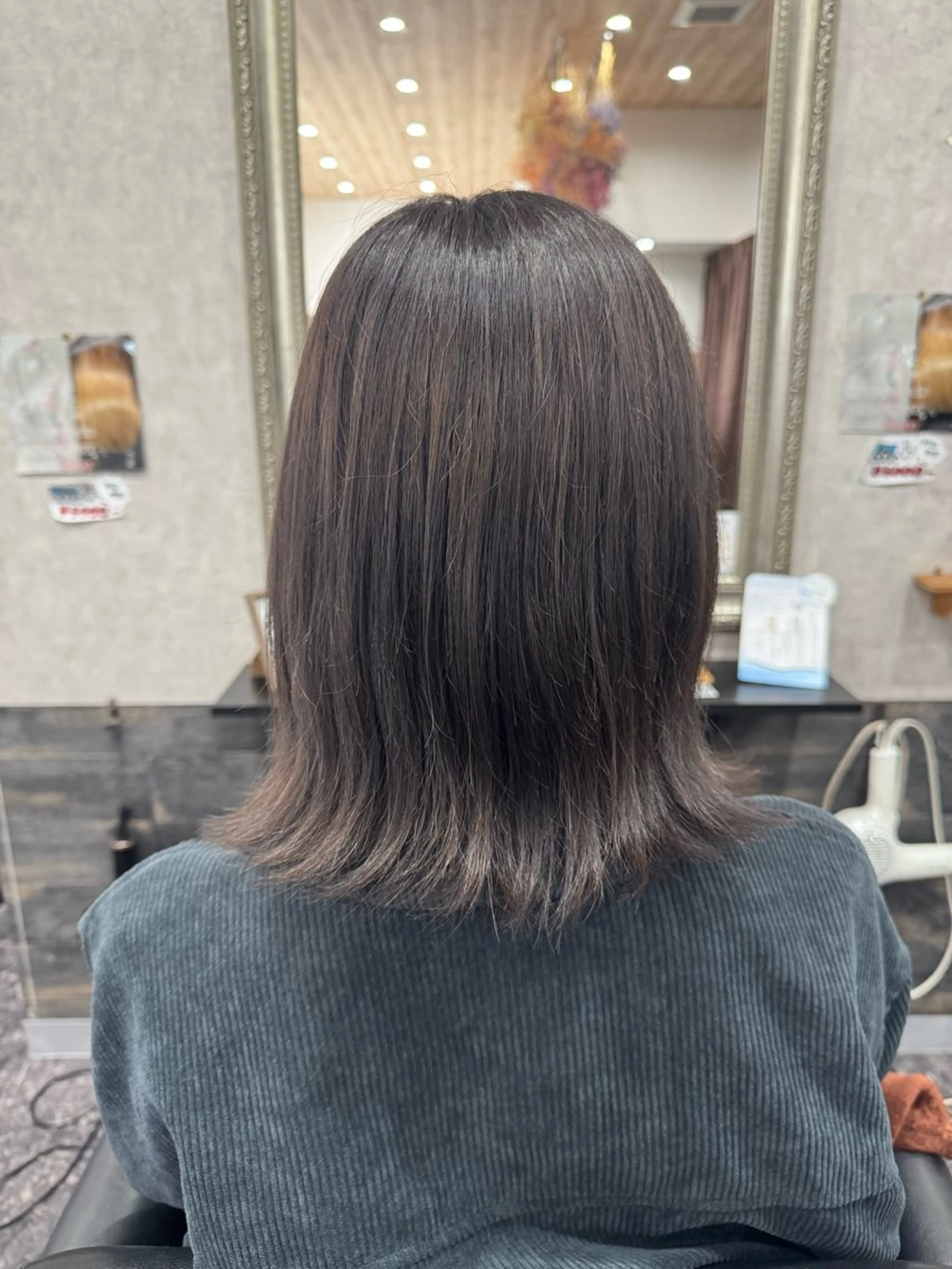 ミディアム カラー グレージュ N-PLANTS 泉大津【yuua】のヘアスタイル