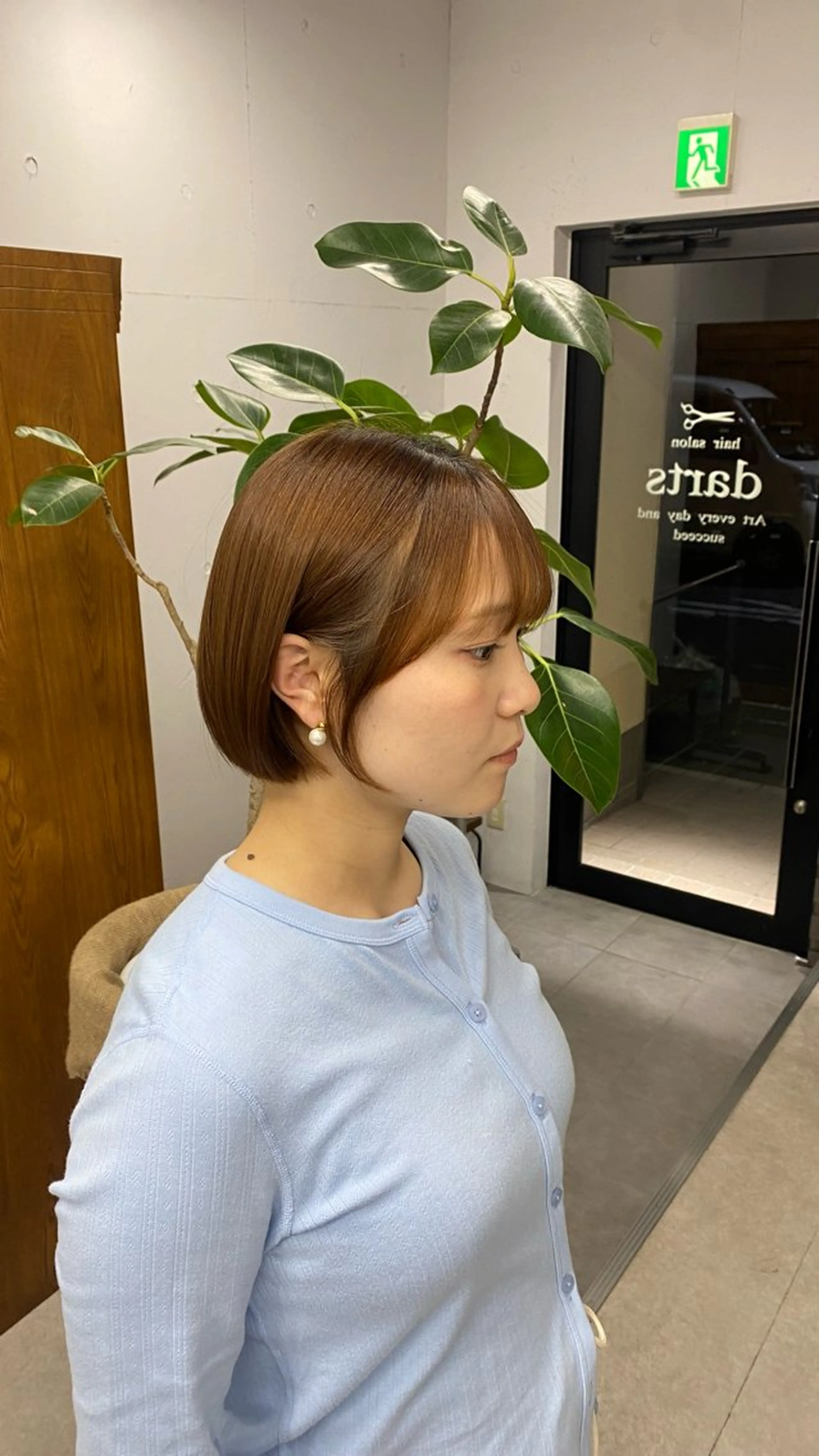 ショート 縮毛矯正 トリートメント 太田 すず香のヘアスタイル
