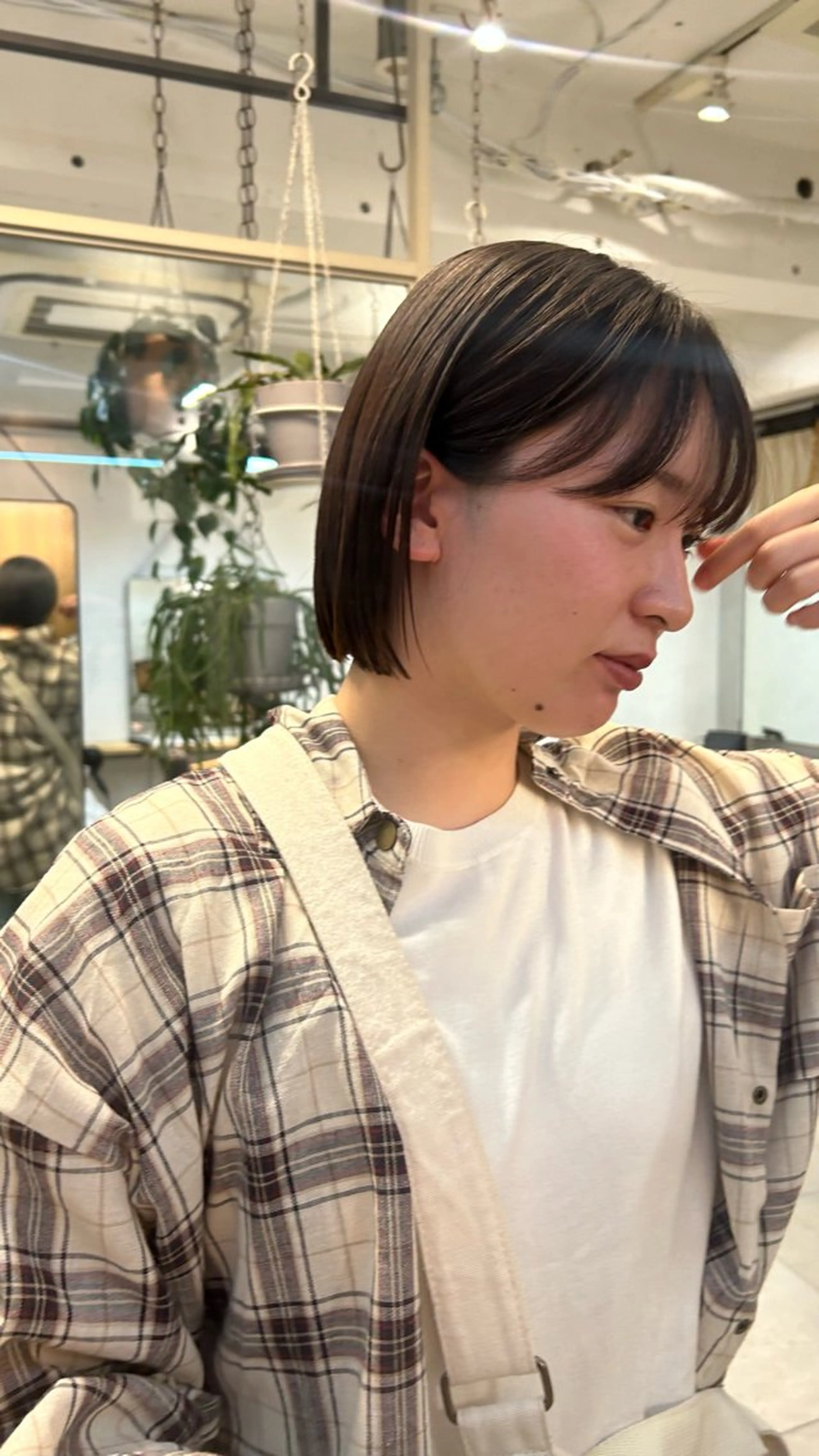 ポイント縮毛矯正+前髪カット✂️の写真