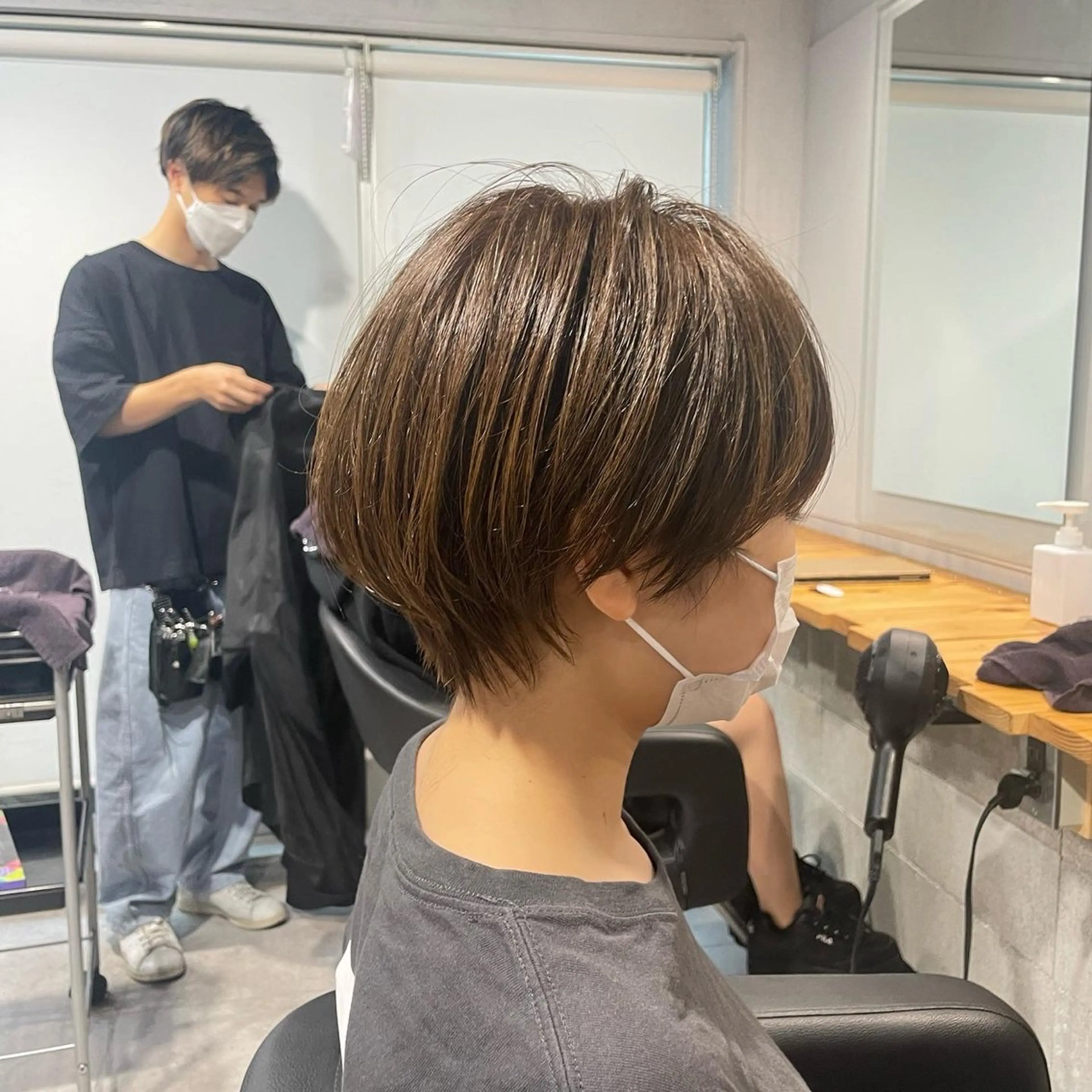 ショート カラー カット ヘアカラー トリートメント ヘッドスパ ヘアセット 🦋ハイトーンボブ ショート🦋トシキのヘアスタイル