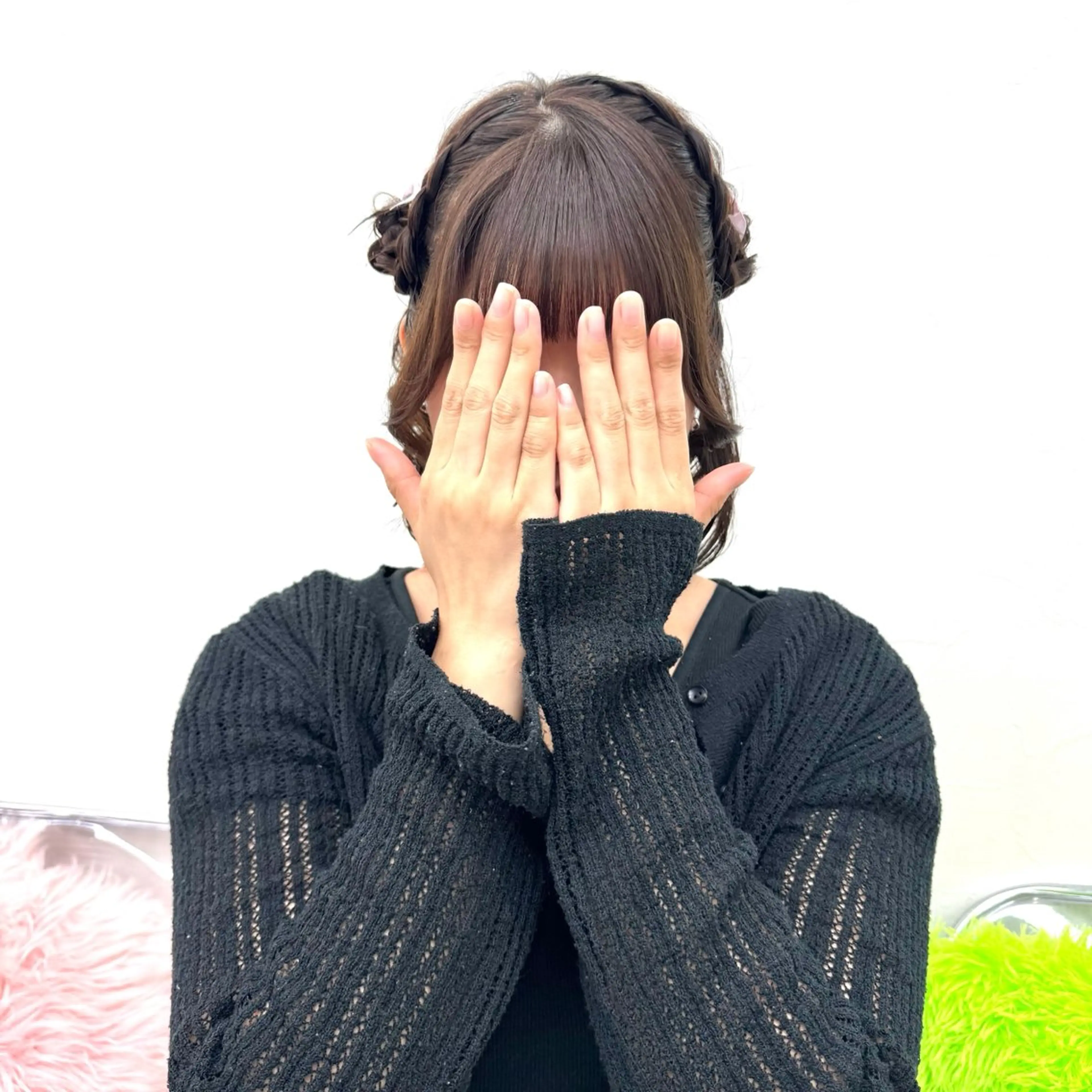 セミロング ヘアアレンジ ヘアセット ヘアメ🎀推しカラー 🥣横浜/しほ🧸のヘアスタイル