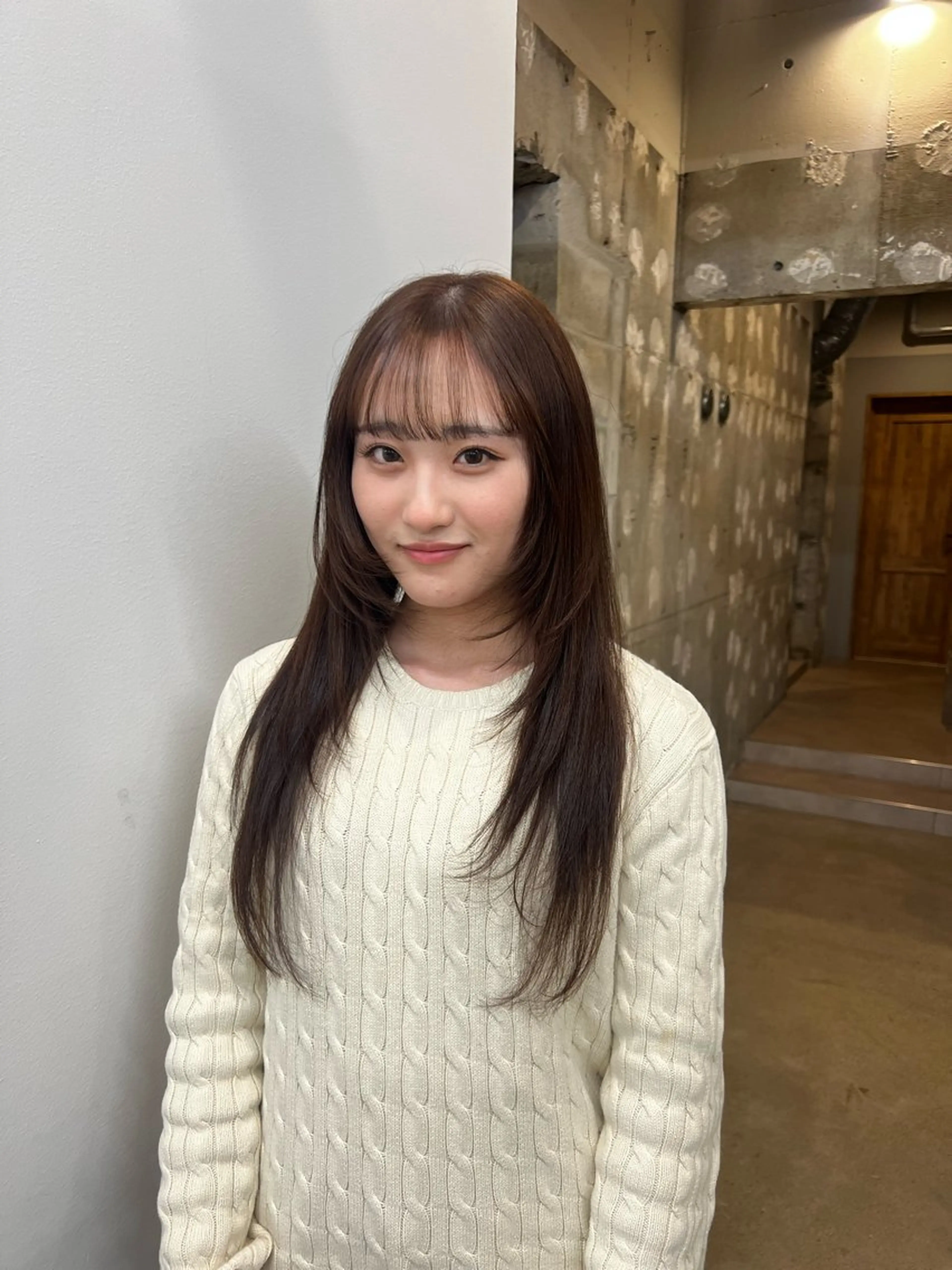 ロング カラー ブラウンカラー レイヤーカット カット ヘアカラー トリートメント fit /HONOKAのヘアスタイル