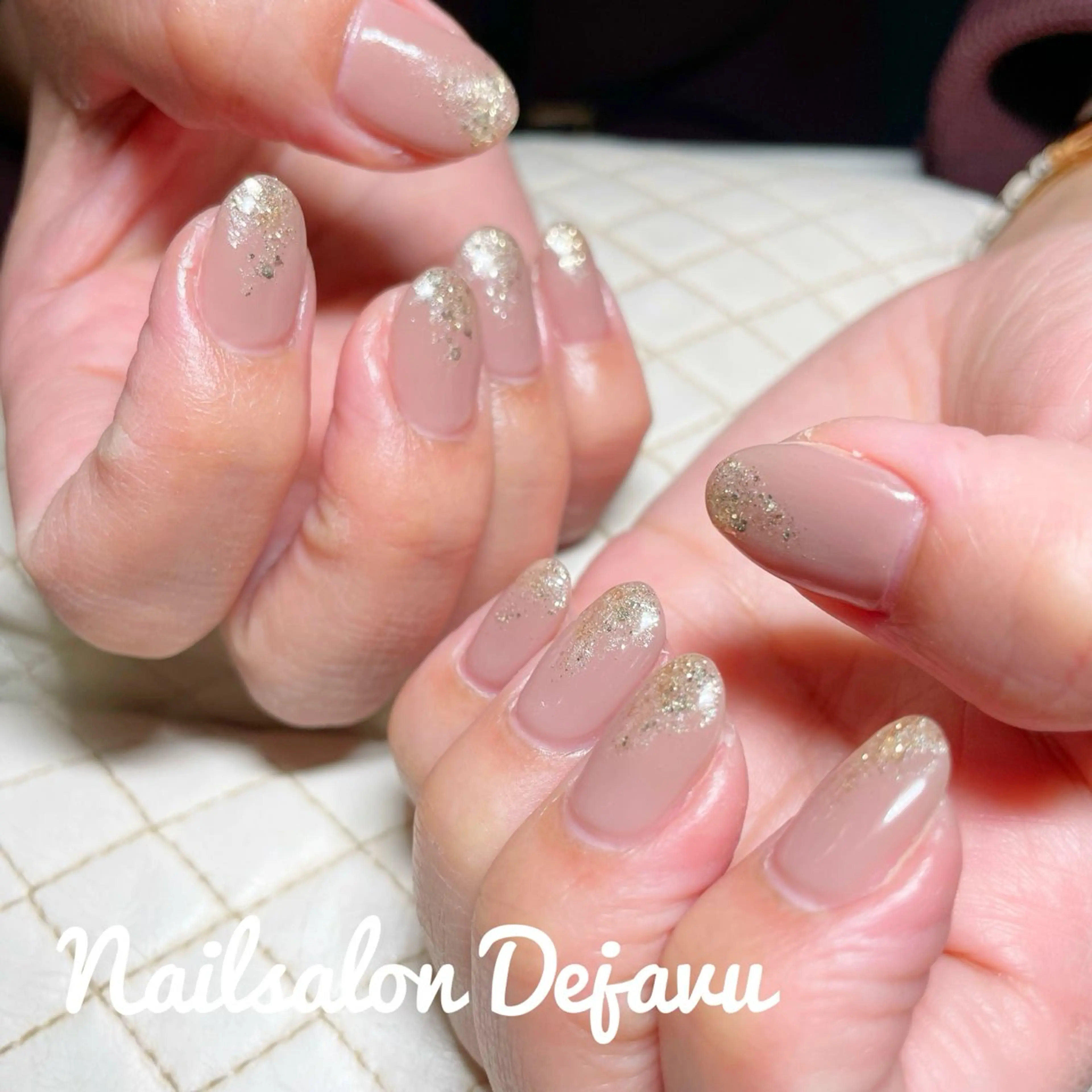 ネイル ラメ(グリッター) ハンドネイル Nail salon Dejavu 🌿のネイルデザイン