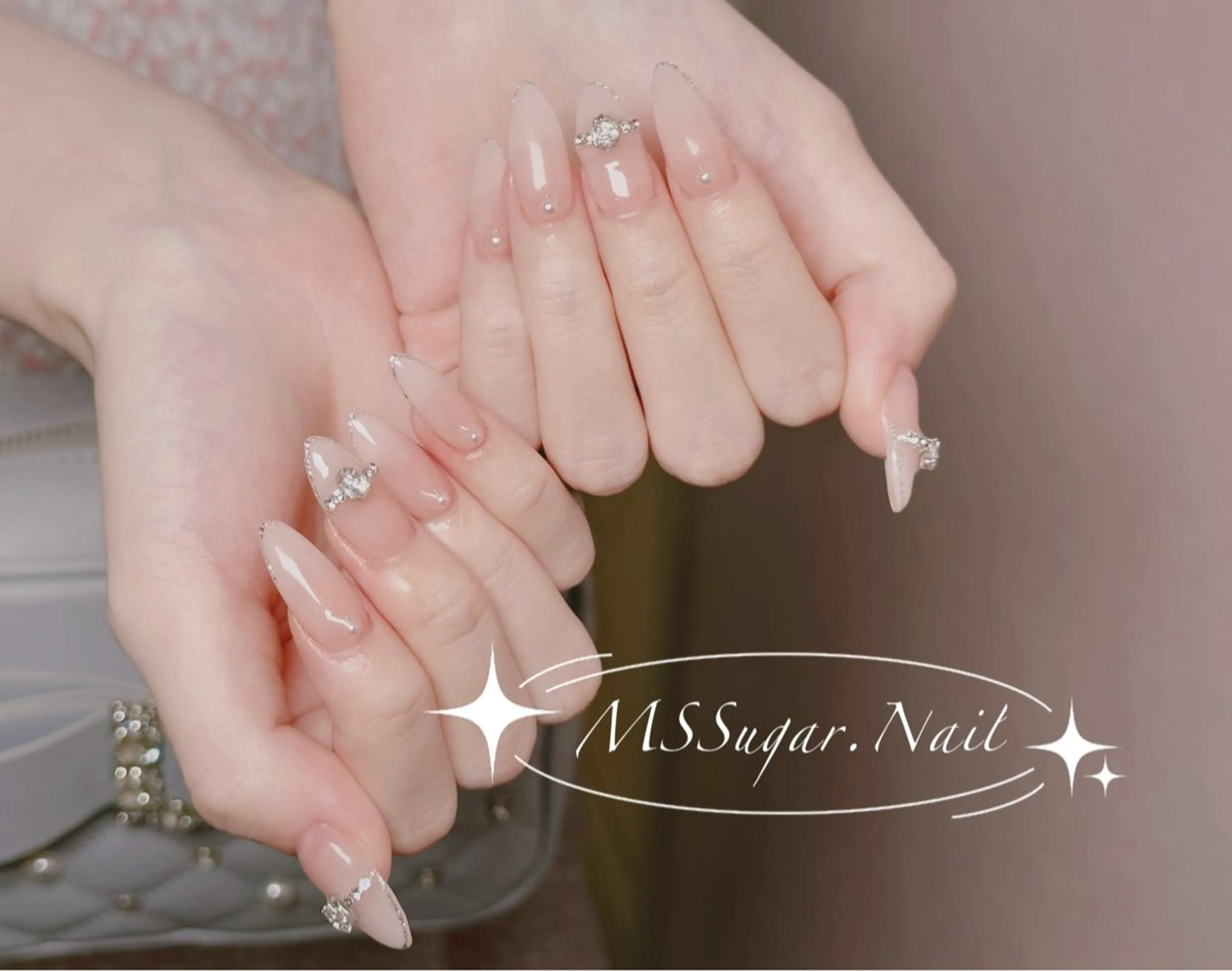ネイル ロングネイル マグネットネイル スカルプネイル ネイルチップ ワンホンネイル MSSugar Nailのネイルデザイン