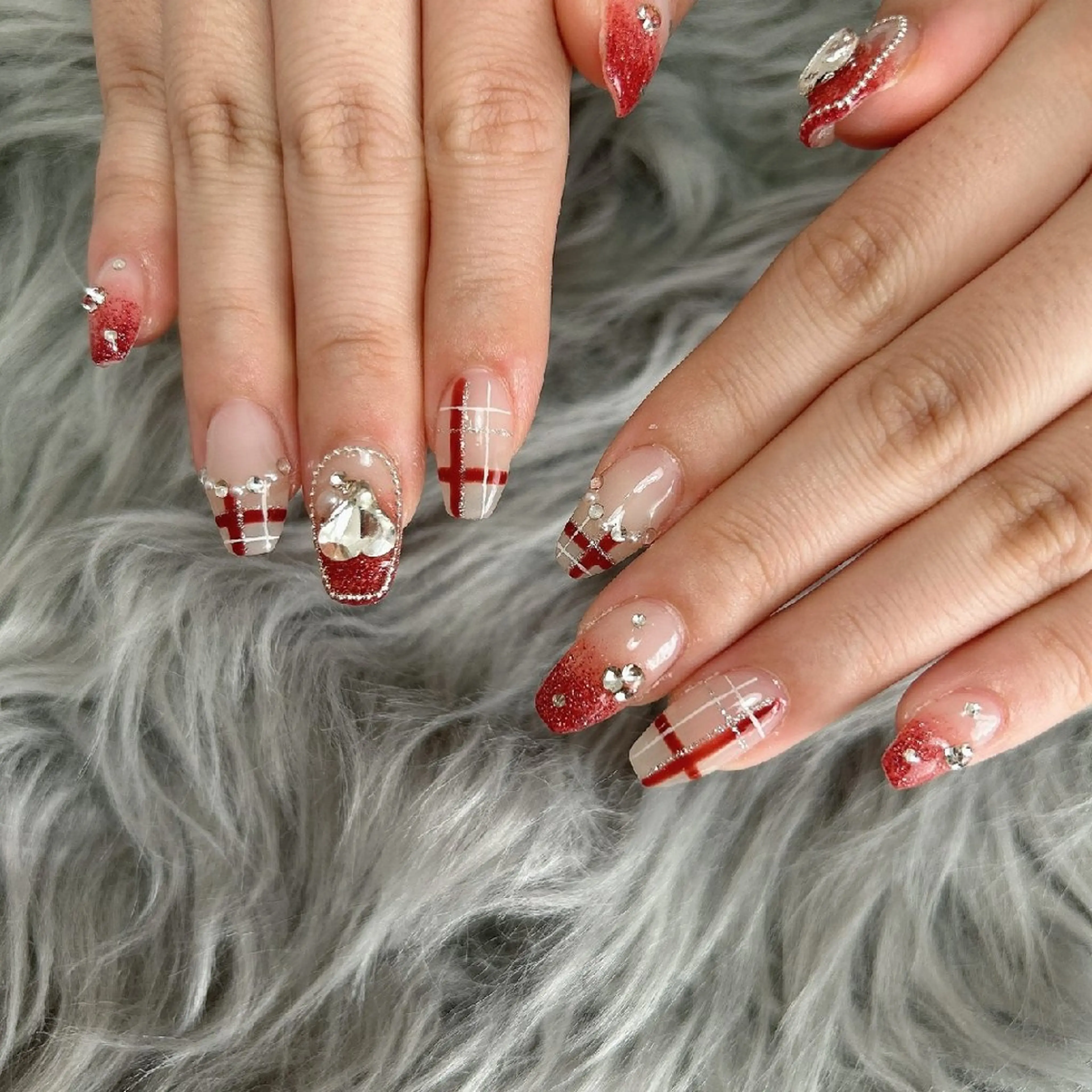 ネイル アートネイル 冬ネイル クリスマス ハンドネイル Jadenail  kokoroのネイルデザイン