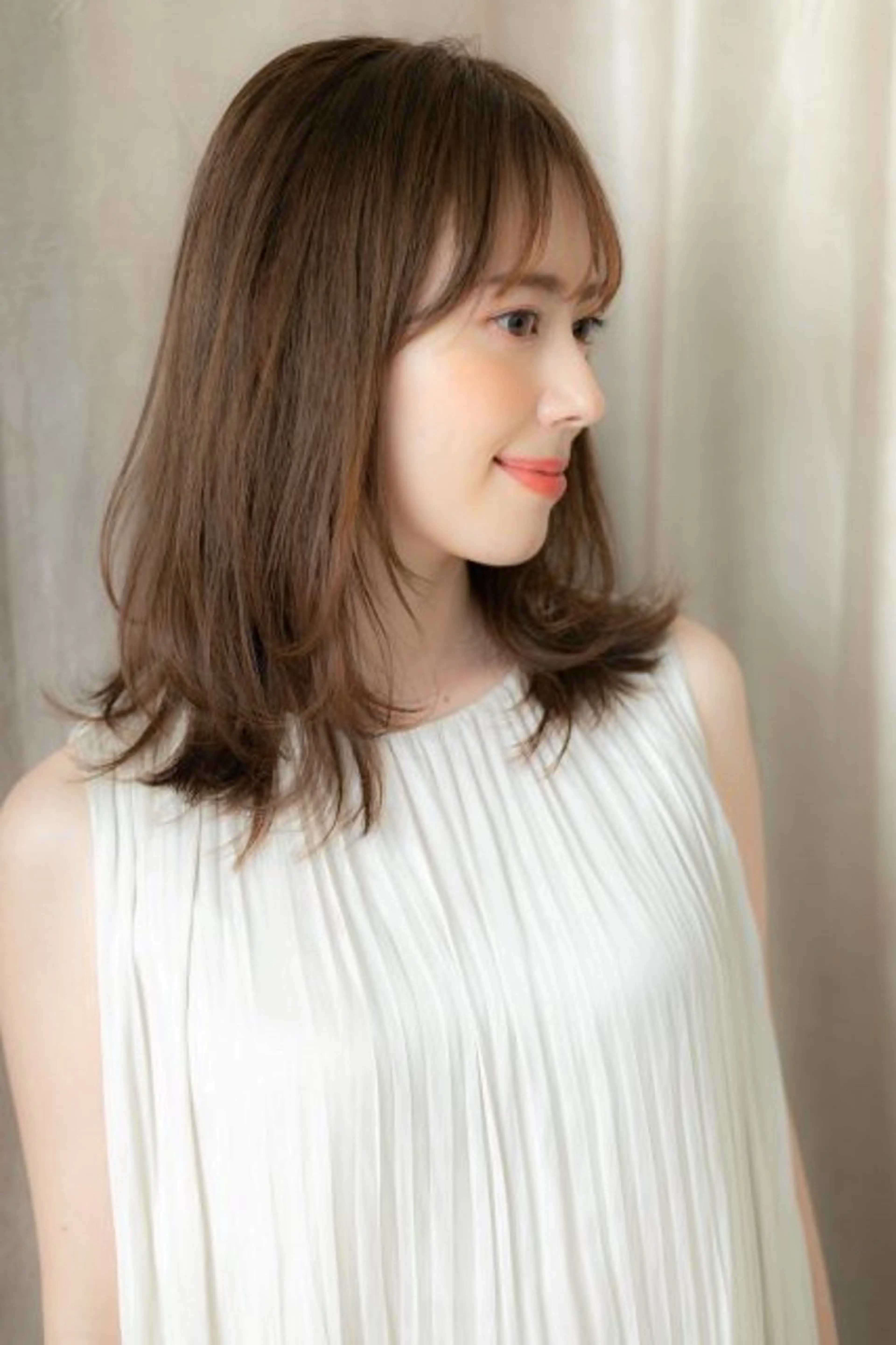 ミディアム カラー パーマ クセ毛解決💠艶髪 縮毛矯正💠棚村竜太のヘアスタイル