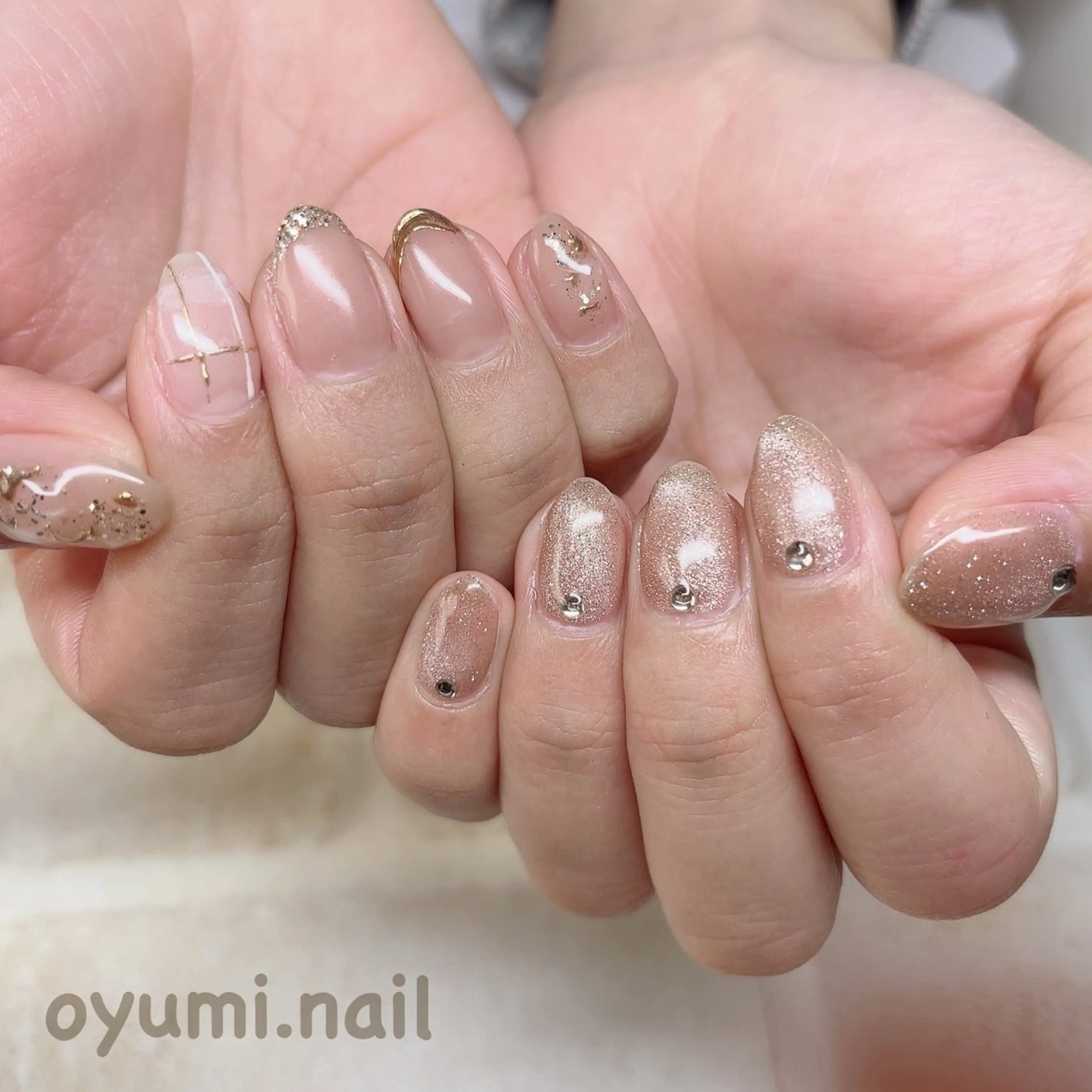 ネイル オフィスネイル ハンドネイル takanashi yumiのネイルデザイン