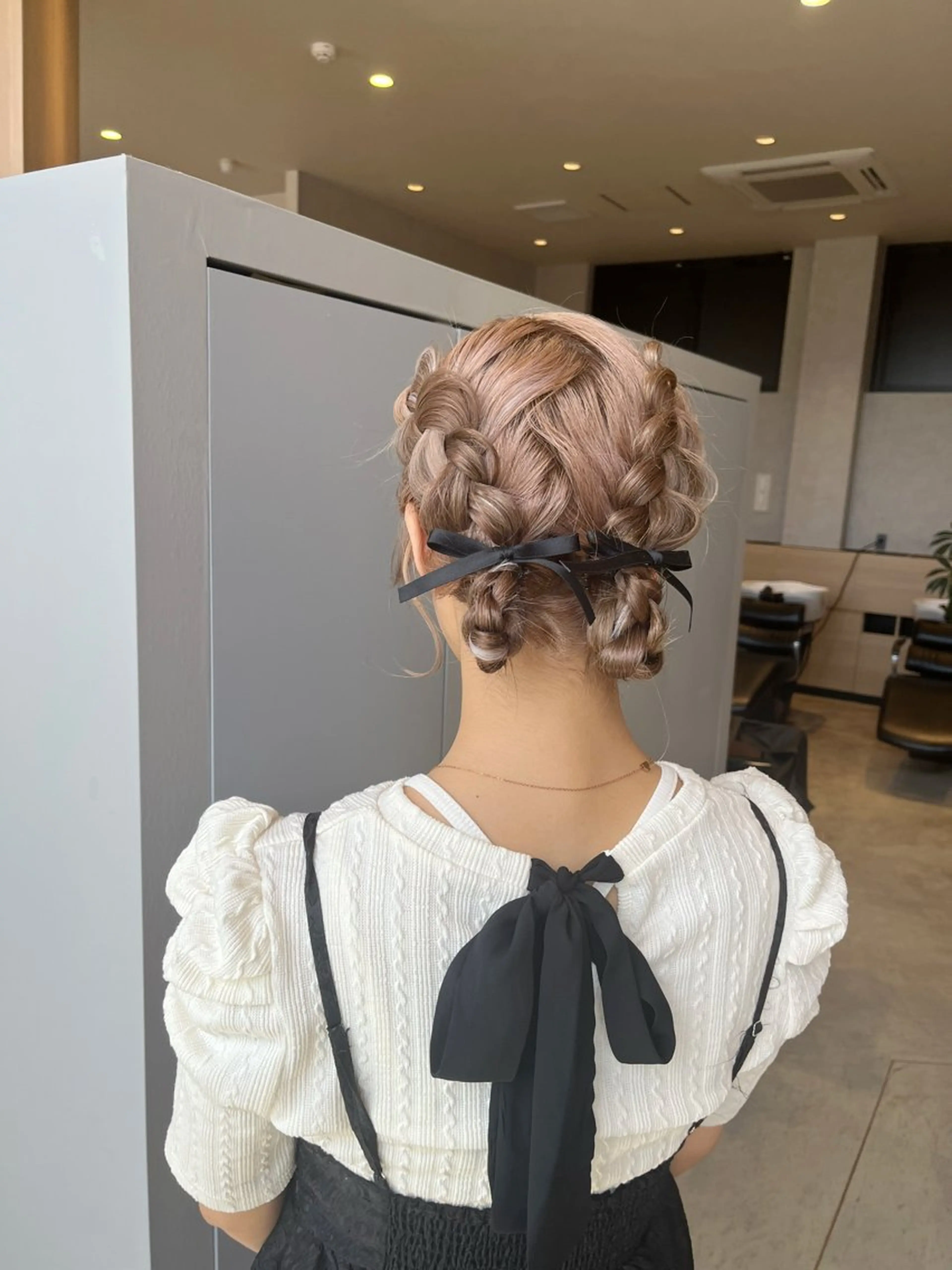 ヘアアレンジ ヘアセット 福島 果音のヘアスタイル