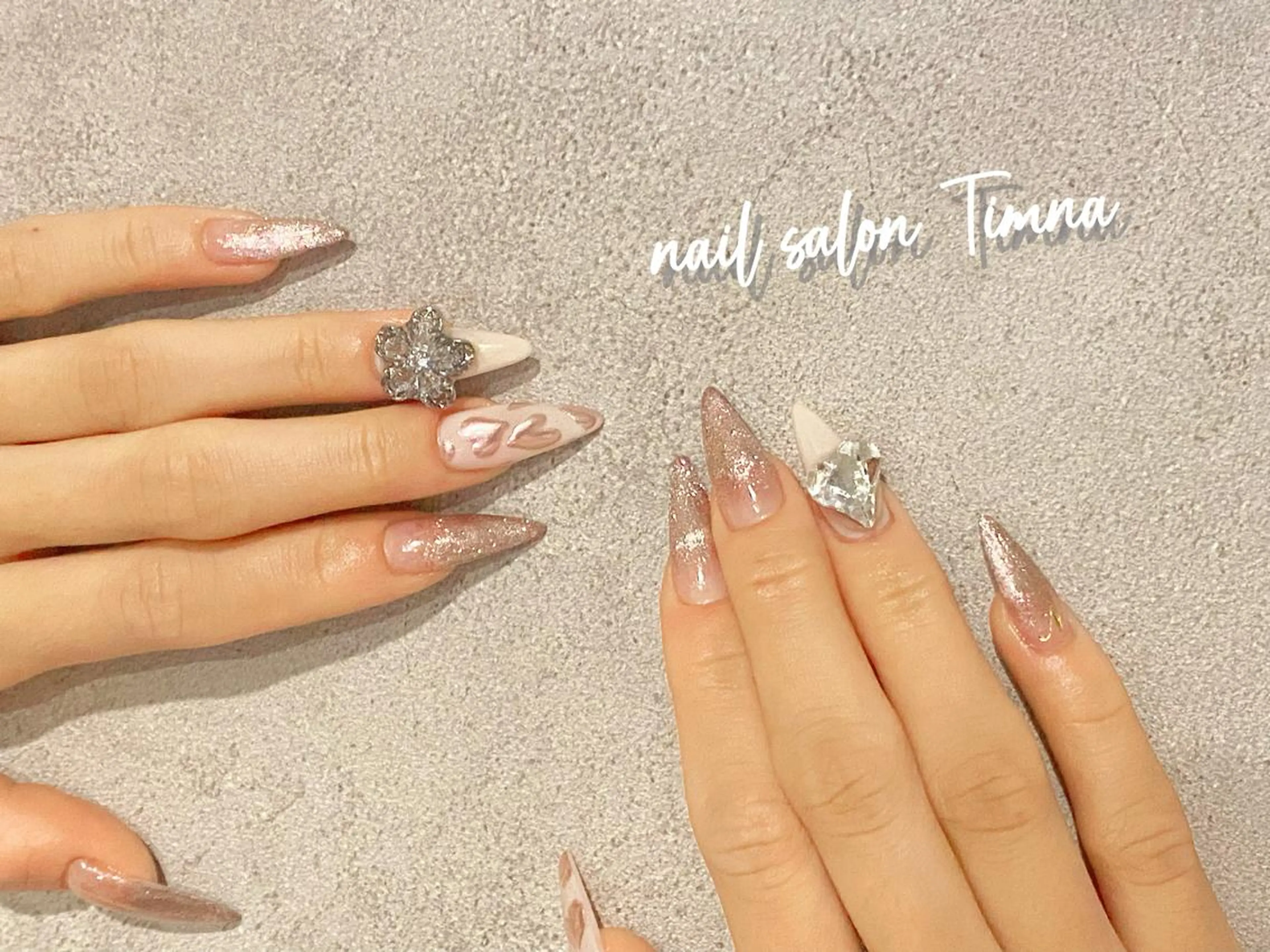 ロング ハンドネイル NAILSALON 🍔Timna🍟のネイルデザイン