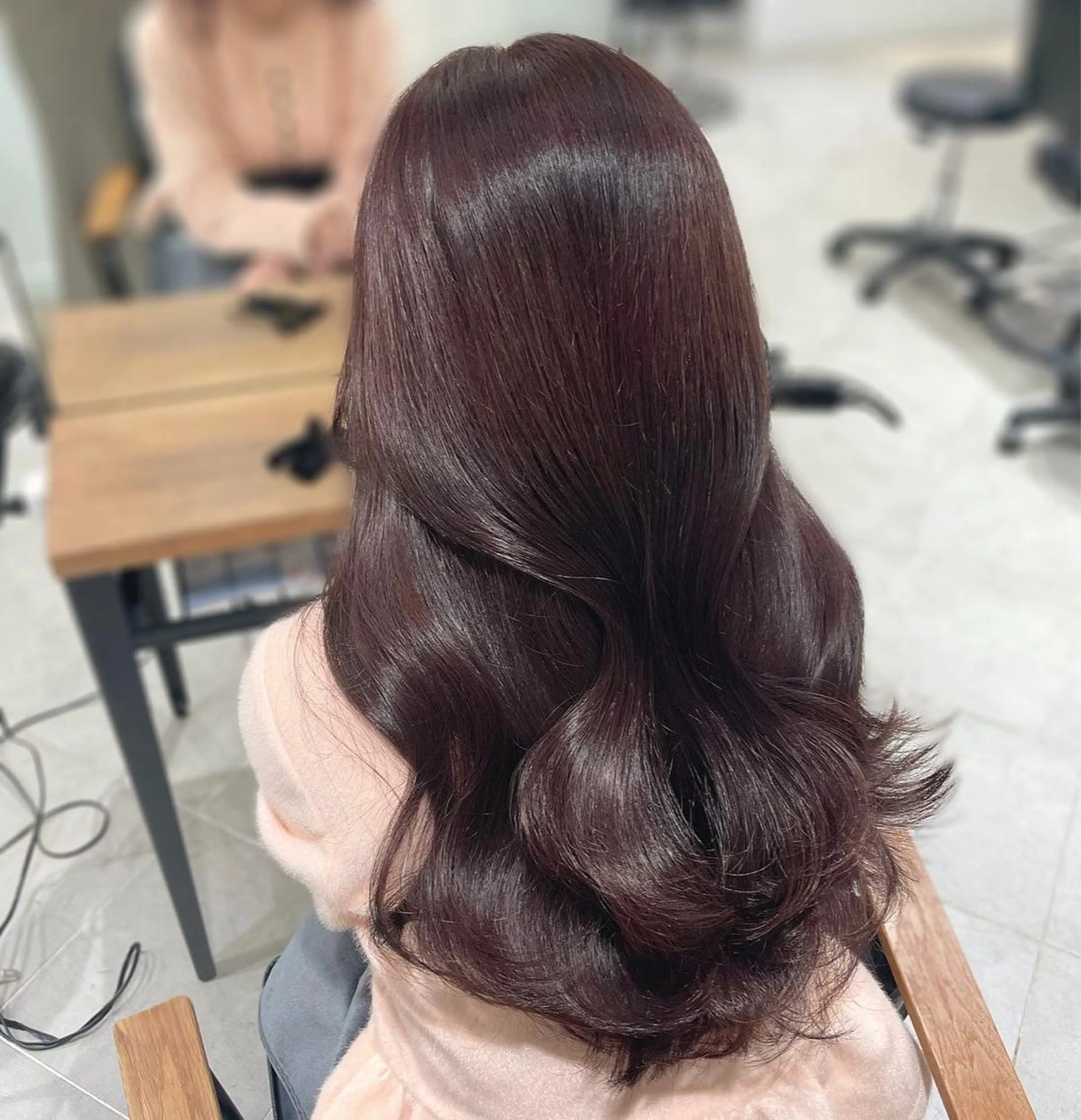 ロング カラー ベージュカラー ブラウンカラー ケアカラー カシス ダブルカラー カット ヘアカラー ヘアアレンジ🎀 yuuka 🤍のヘアスタイル