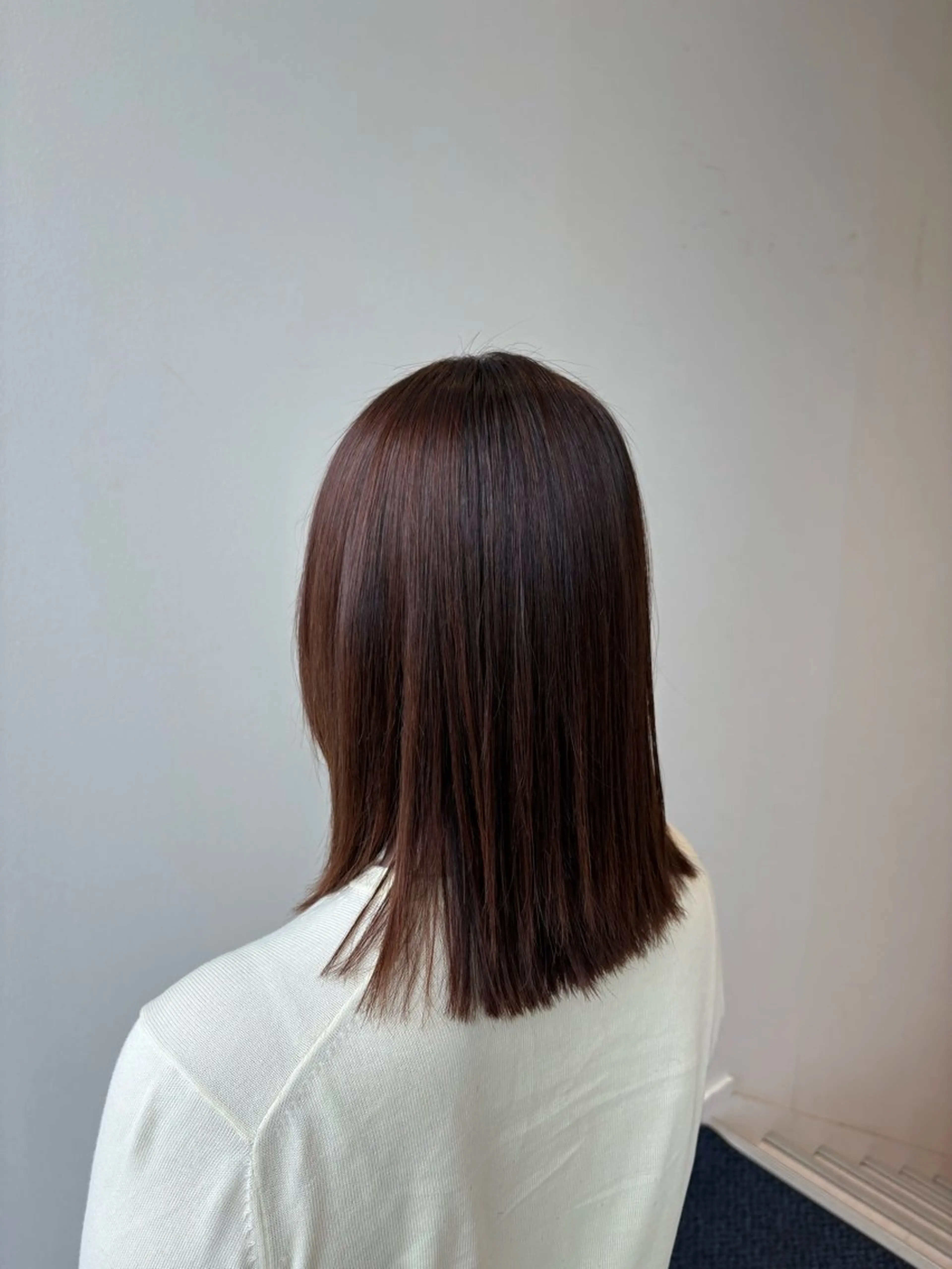 セミロング 縮毛矯正 成清 歩生のヘアスタイル