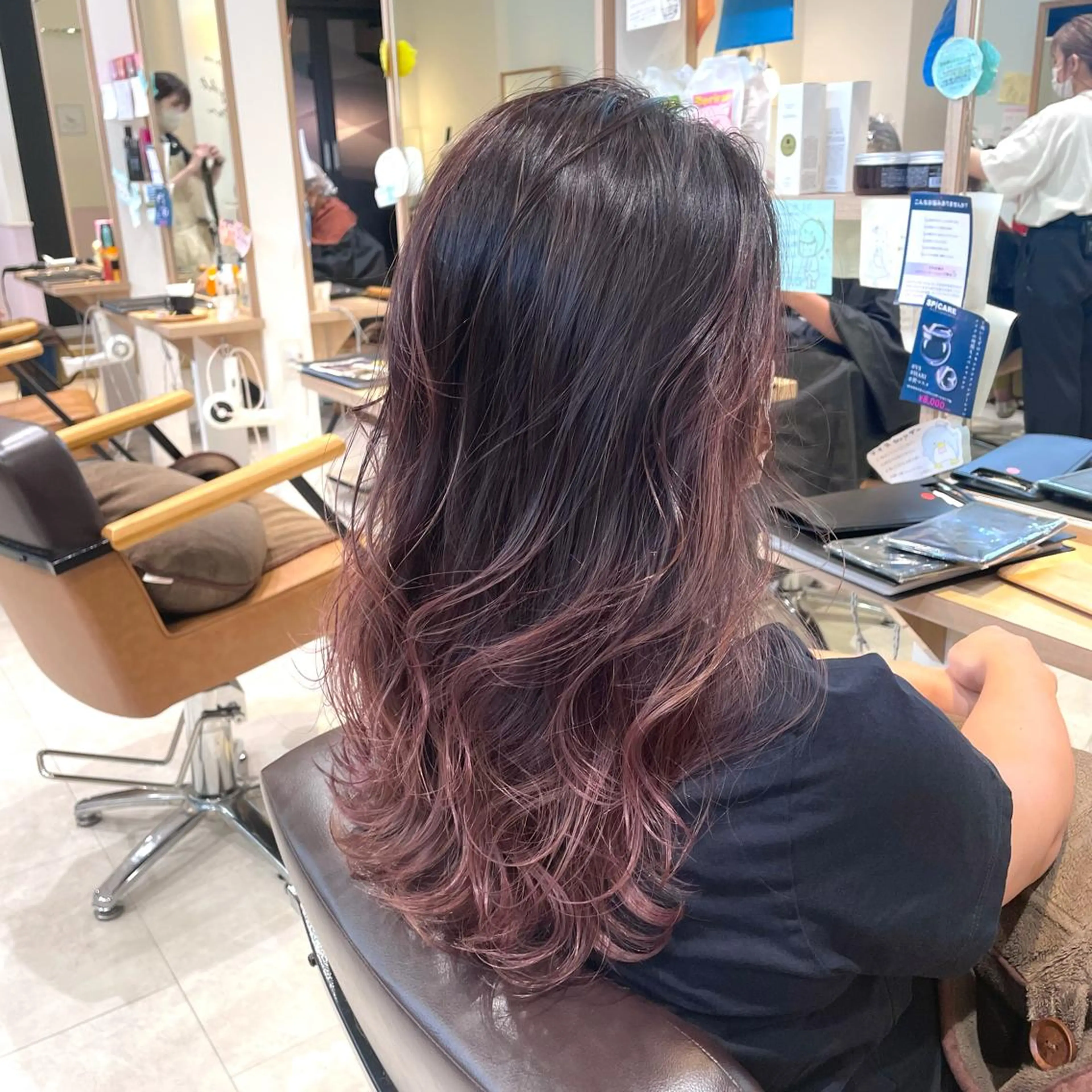 ロング カラー 心斎橋/ブリーチなし 髪質改善/レイヤーのヘアスタイル