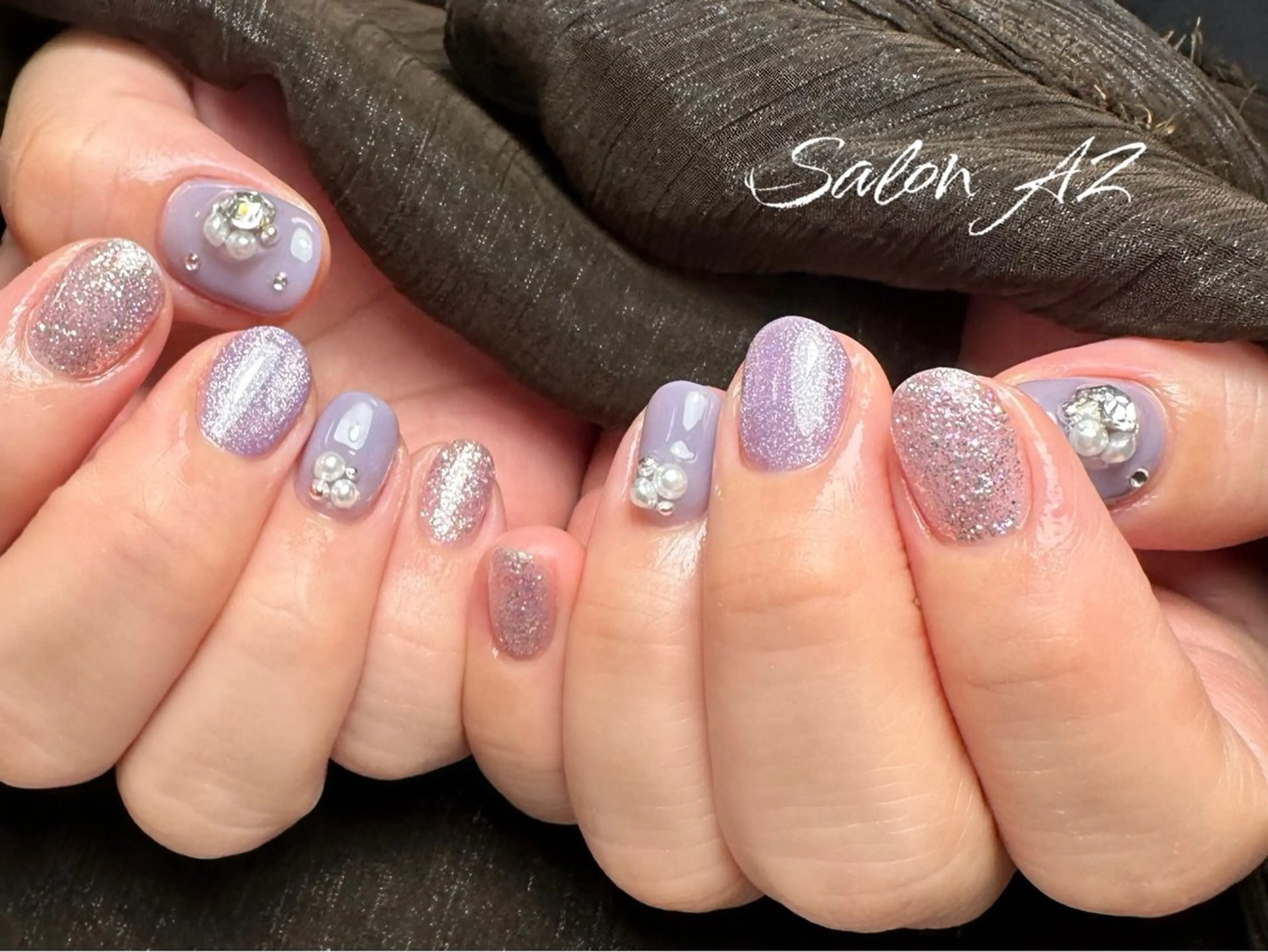 ネイル アートネイル フットネイル フレンチネイル マグネットネイル 持ち込み ハンドネイル salon AZ NANAのネイルデザイン