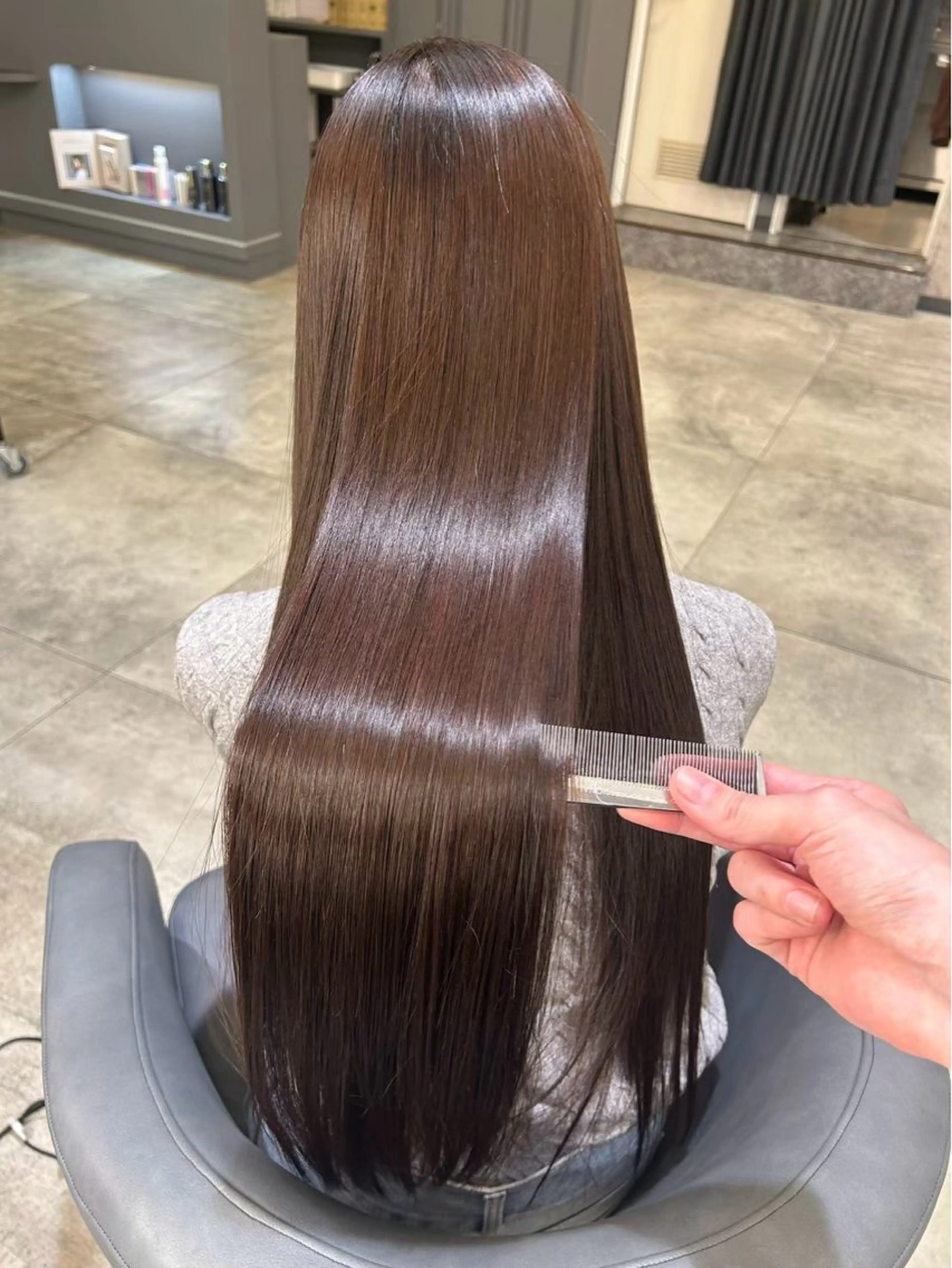 ロング 髪質改善 Noe心斎橋店のヘアスタイル