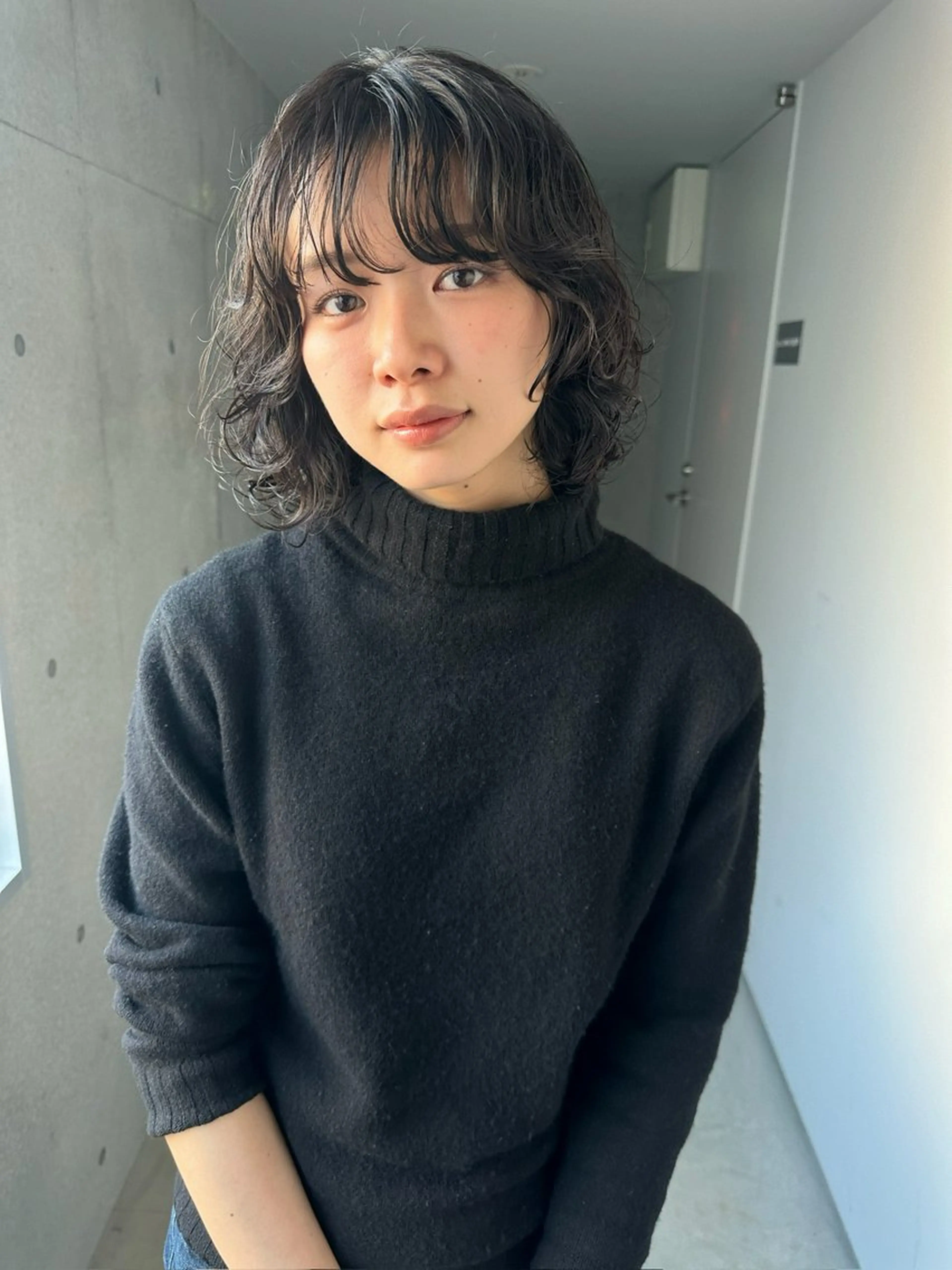 ミディアム パーマ カット パーマ お悩み解決パーマ hana🩰のヘアスタイル