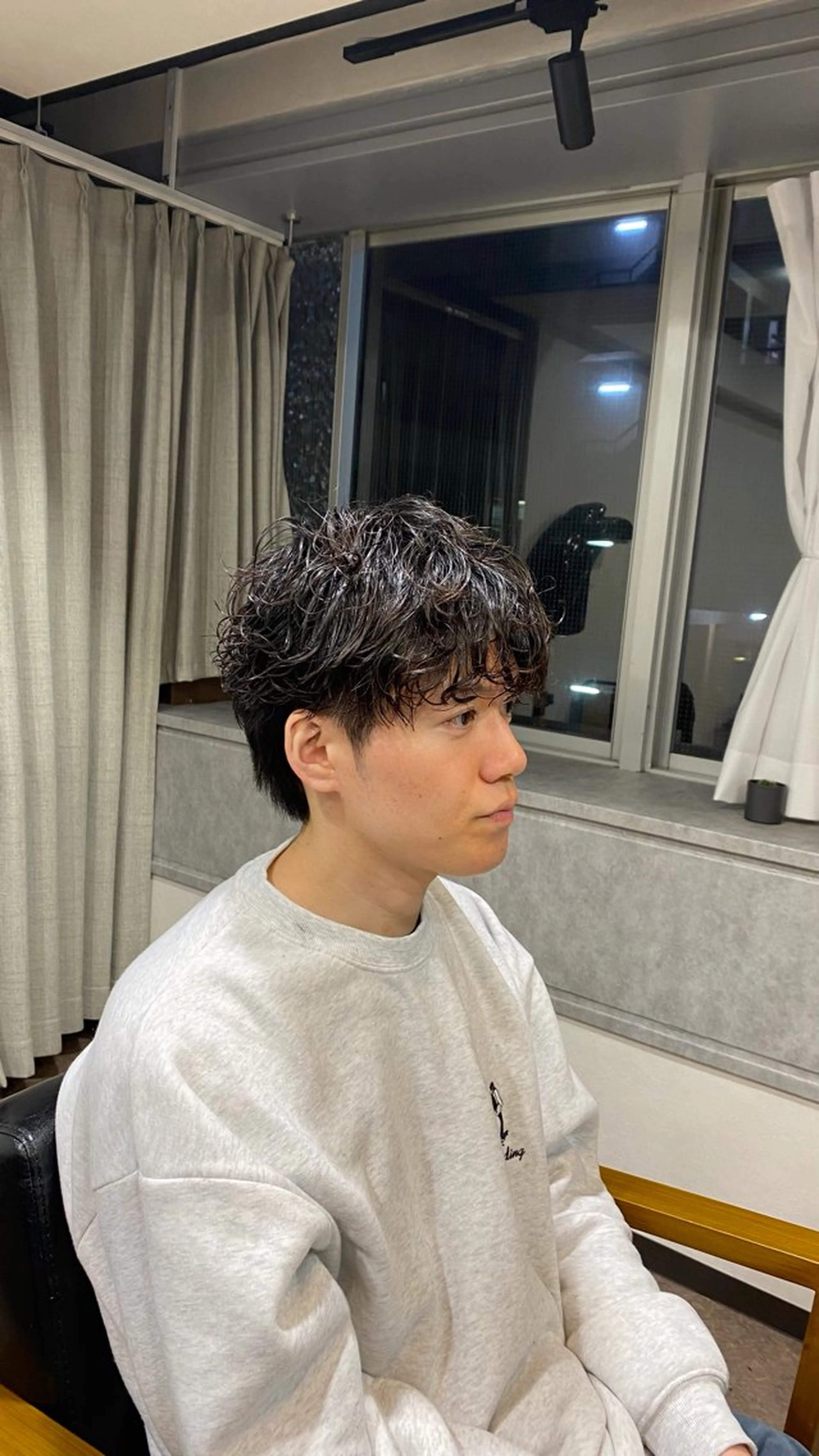 ミディアム パーマ メンズ Hosaki ：池袋🎀🫧のヘアスタイル