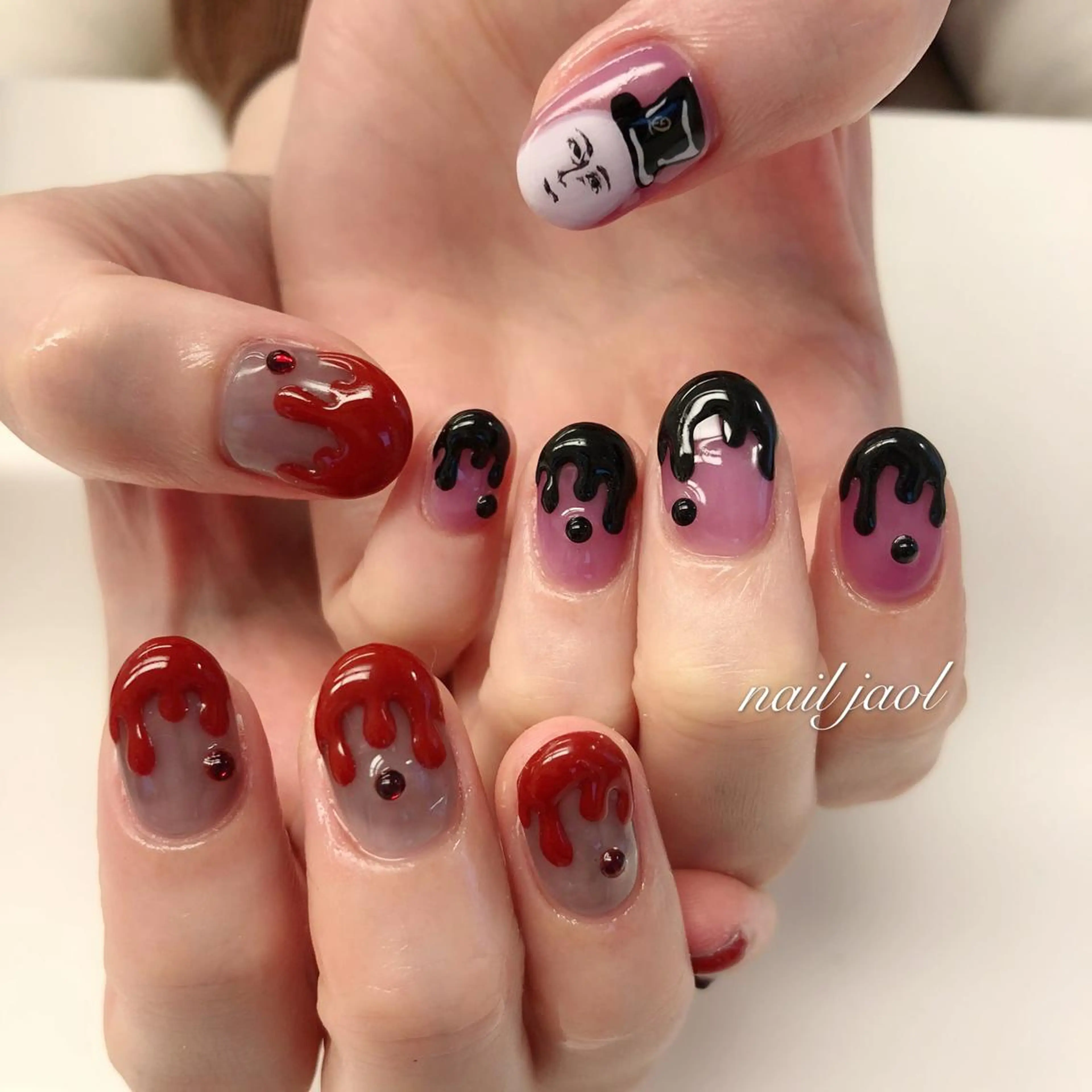 ショート ハロウィン ネイルJaol 池袋のネイルデザイン