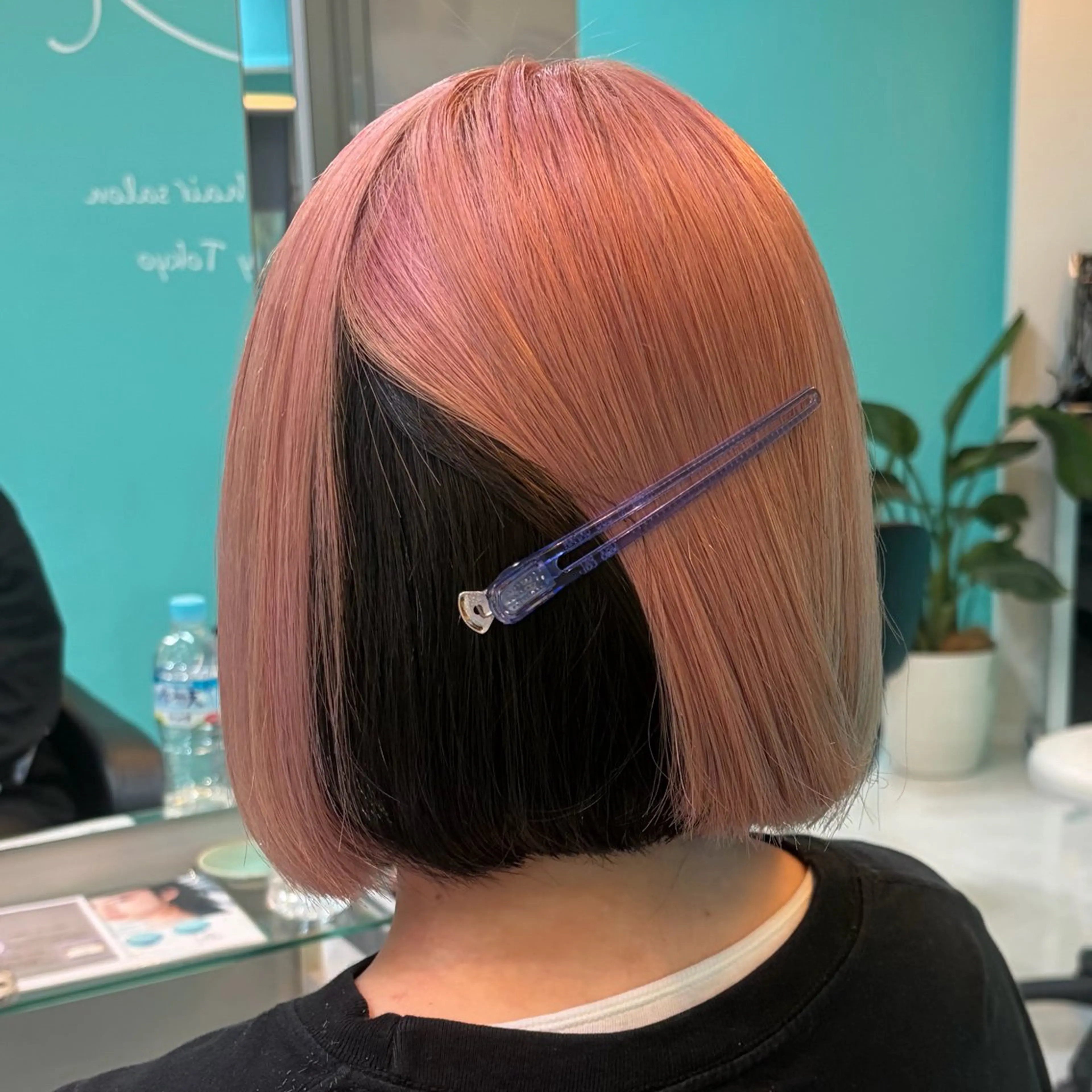 ショート カラー ベージュカラー ピンクカラー ピンクベージュ カット ヘアカラー トリートメント デザインカラー/ ボブ/Natsukiのヘアスタイル