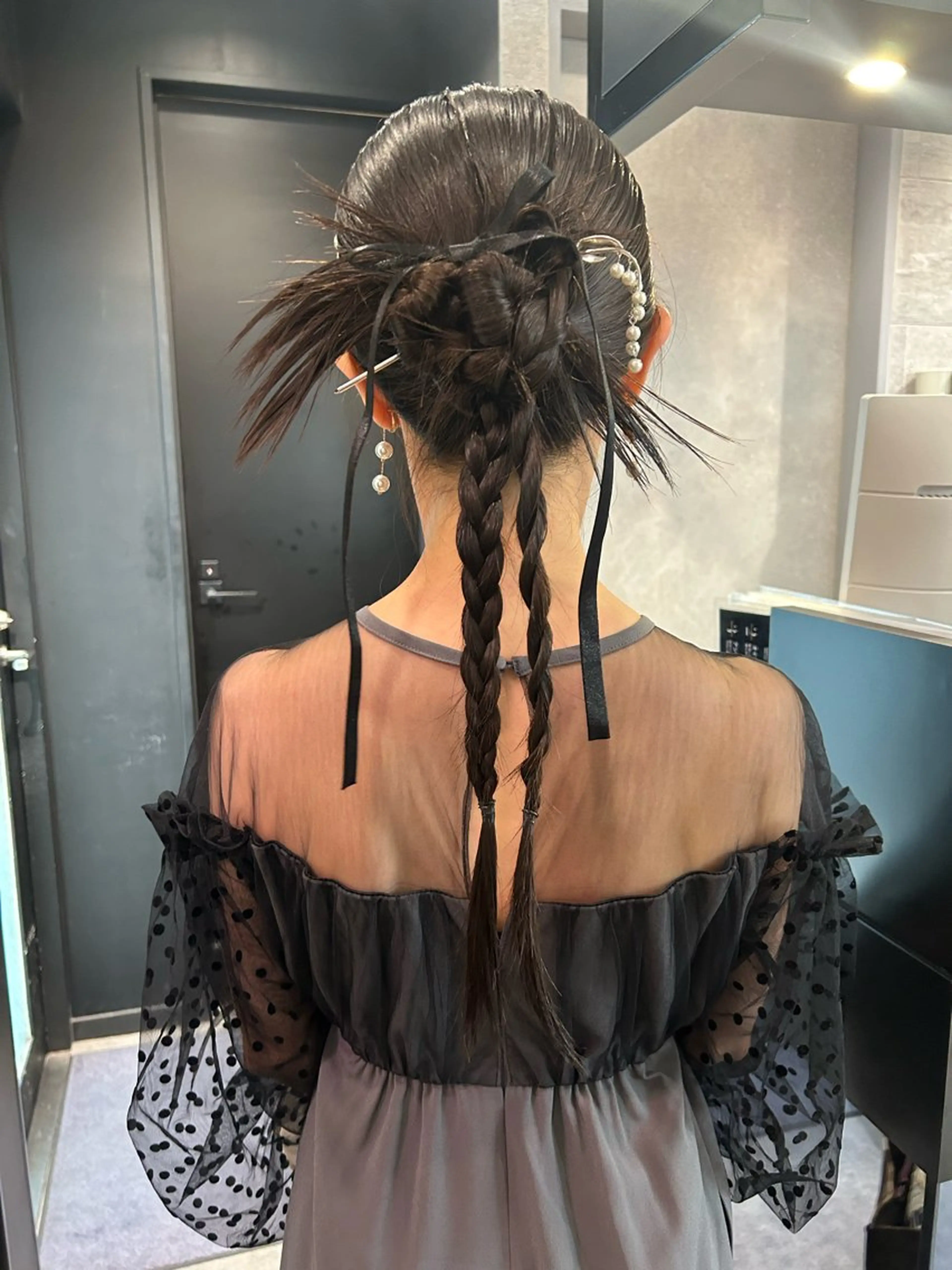 ロング ヘアアレンジ 🎀ヘアセット透明感 /REINA🎀のヘアスタイル