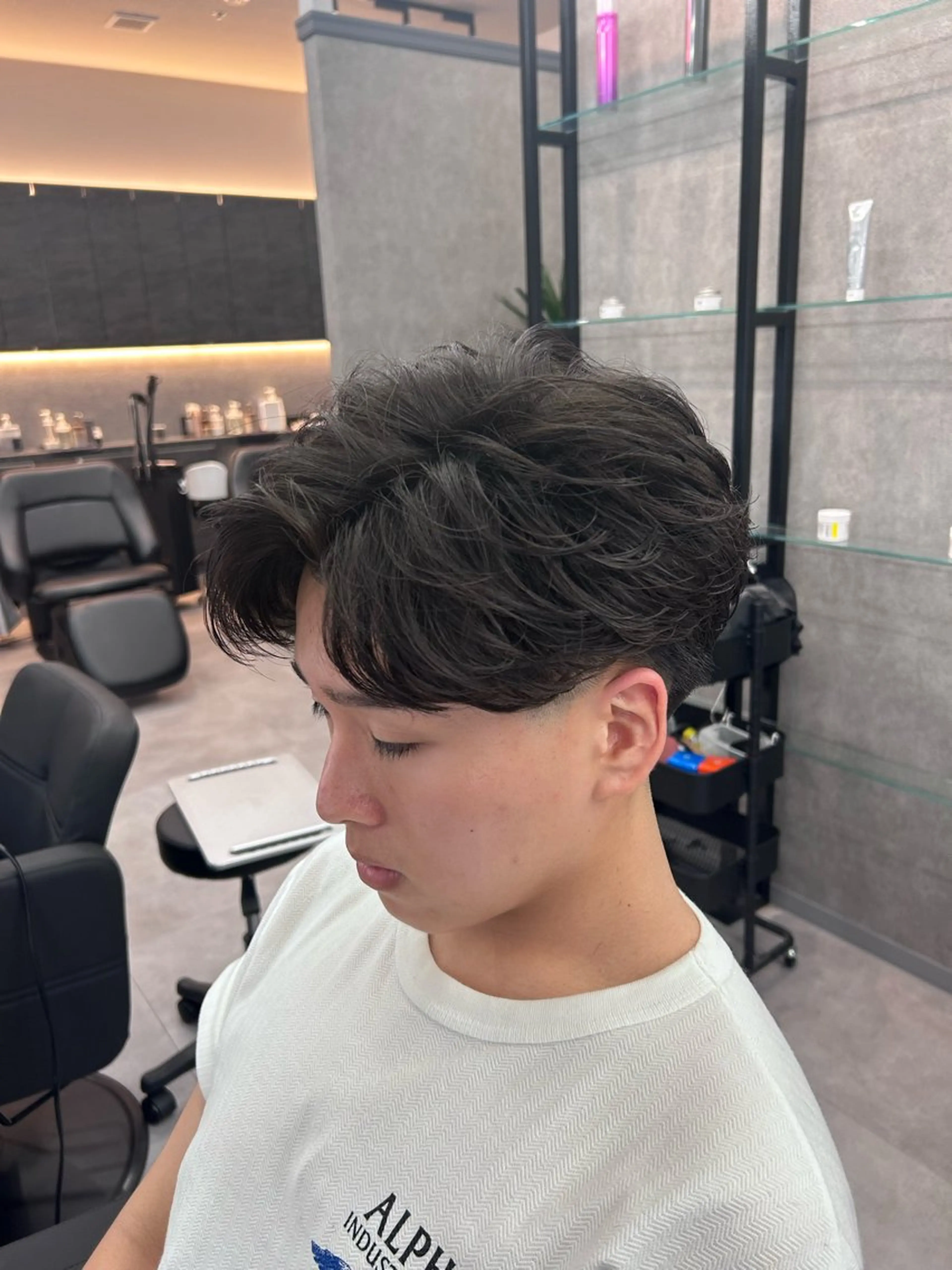 ショート カラー パーマ メンズ フェザーパーマ メンズパーマ ショートヘア カット パーマ メンズ特化 👑YUTAのヘアスタイル