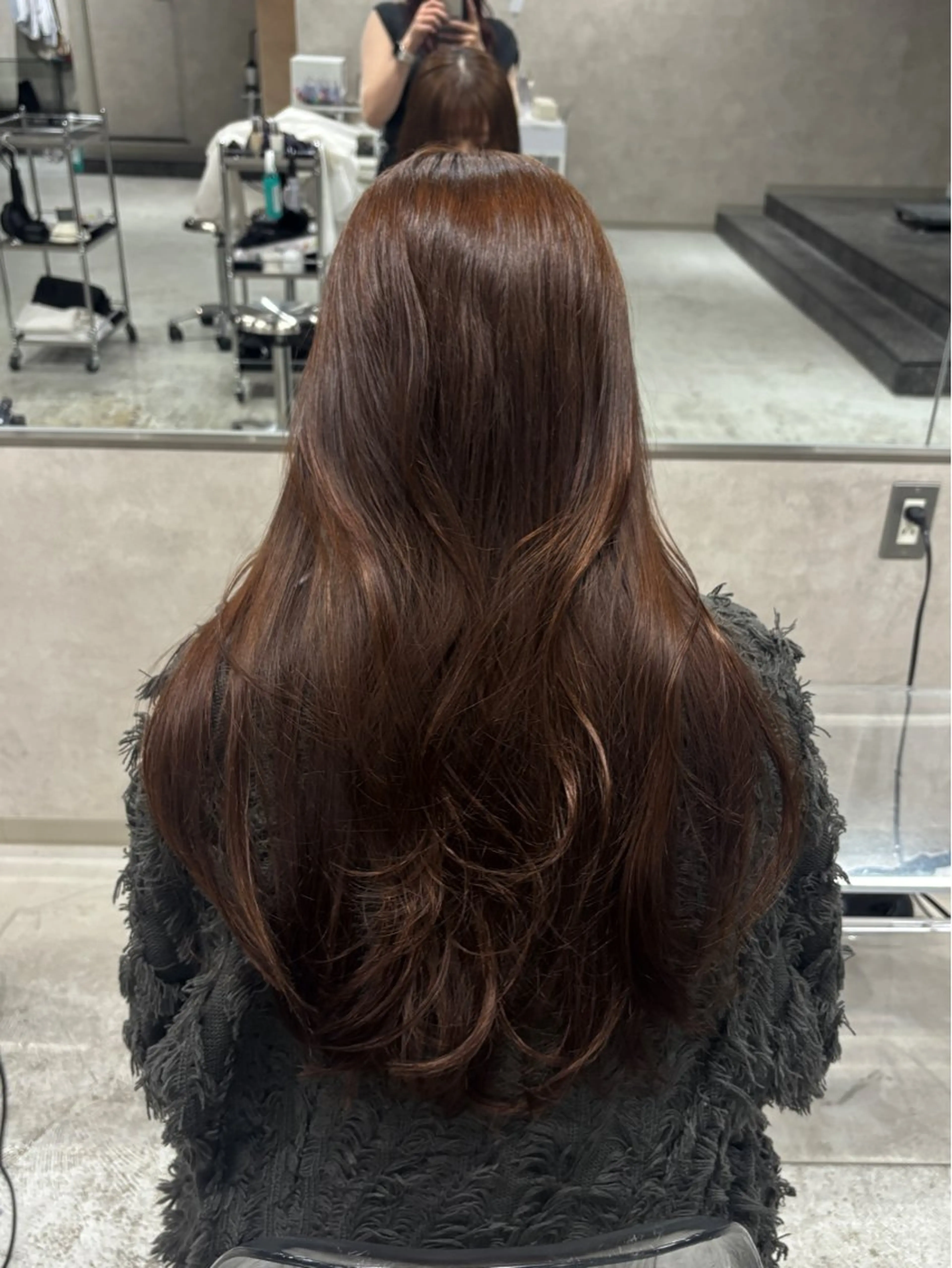 ロング レイヤーカット ローレイヤー トリートメント NEER 新潟【ネアー】所属・長崎 紗南のヘアスタイル