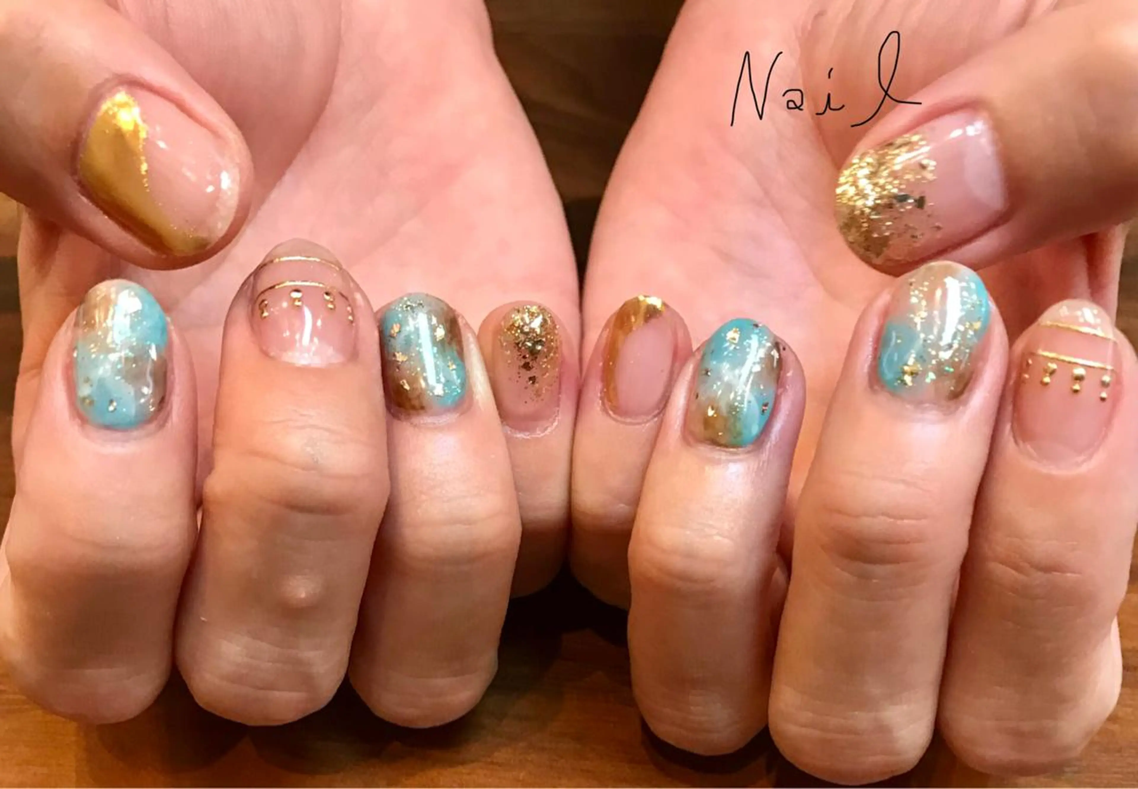 ハンドネイル つけ放題 パラジェル使用 ドライケア込の写真