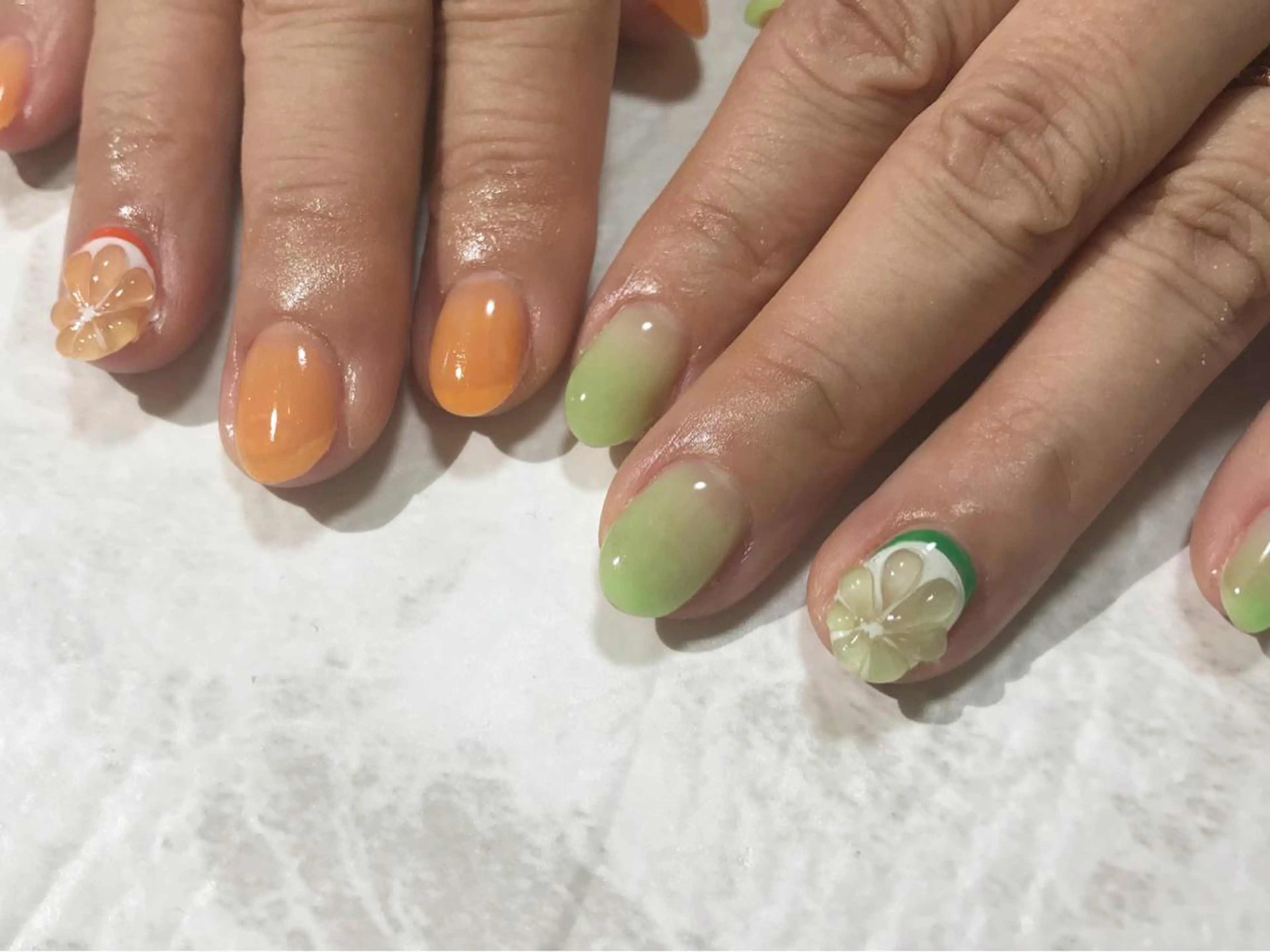 ネイル フットネイル ニュアンスネイル シンプルネイル 春ネイル 夏ネイル nail fufla ♡yamane♡のネイルデザイン