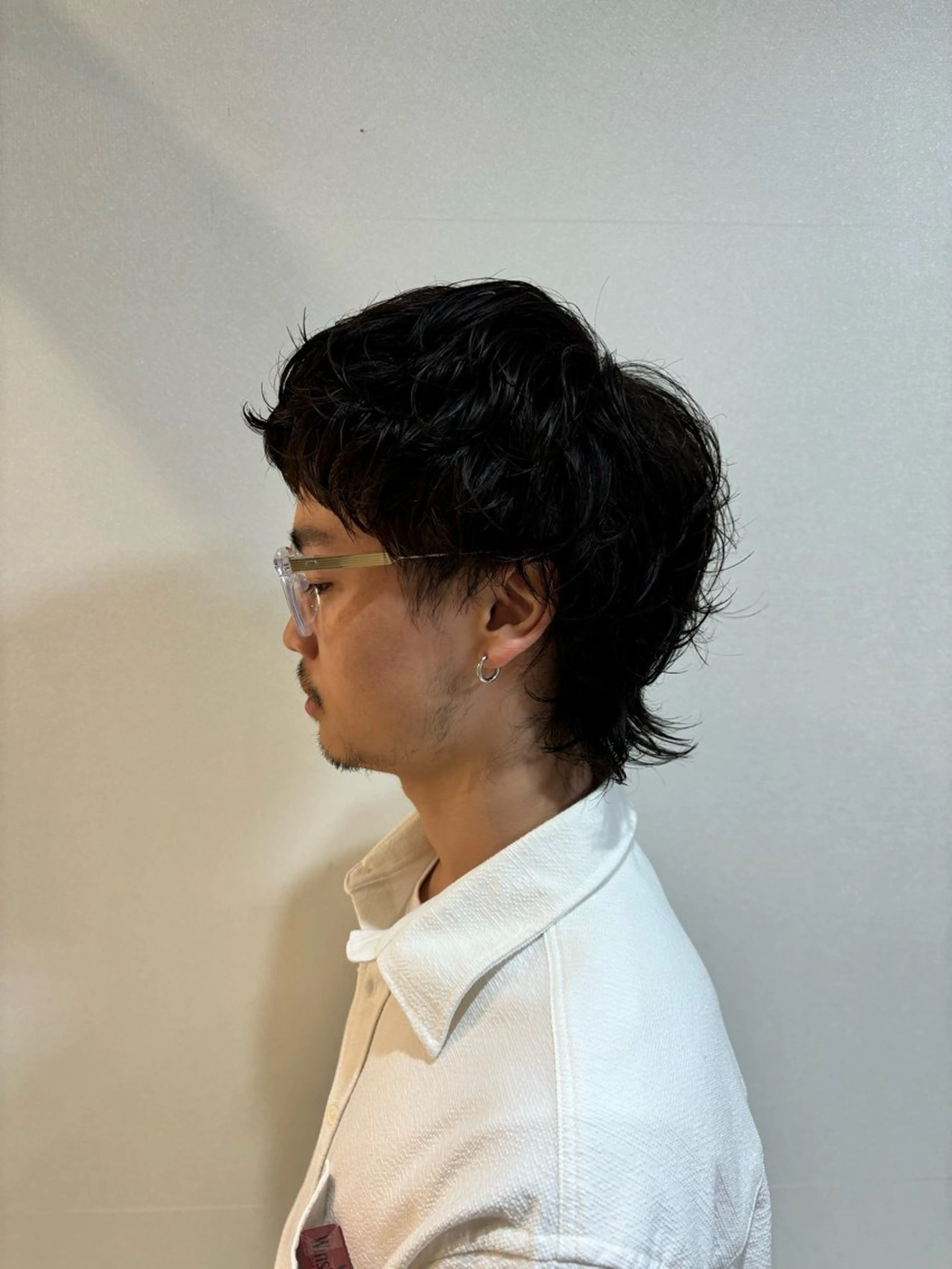 ショート パーマ メンズ メンズパーマ オン眉 札幌パーマ/ レイヤー/後藤海音のヘアスタイル