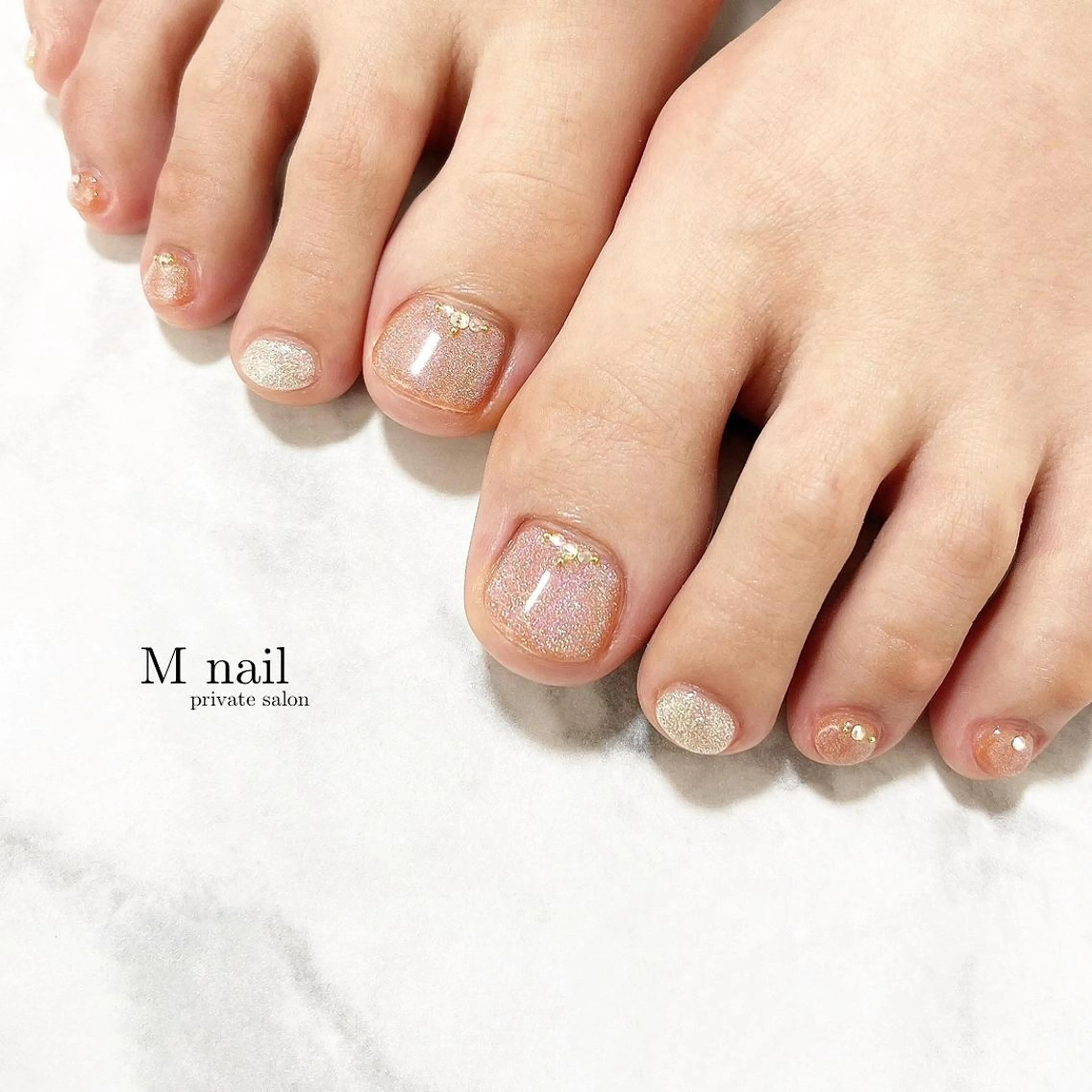 ネイル マグネットネイル フットネイル M　nail所属・M nailのネイルデザイン