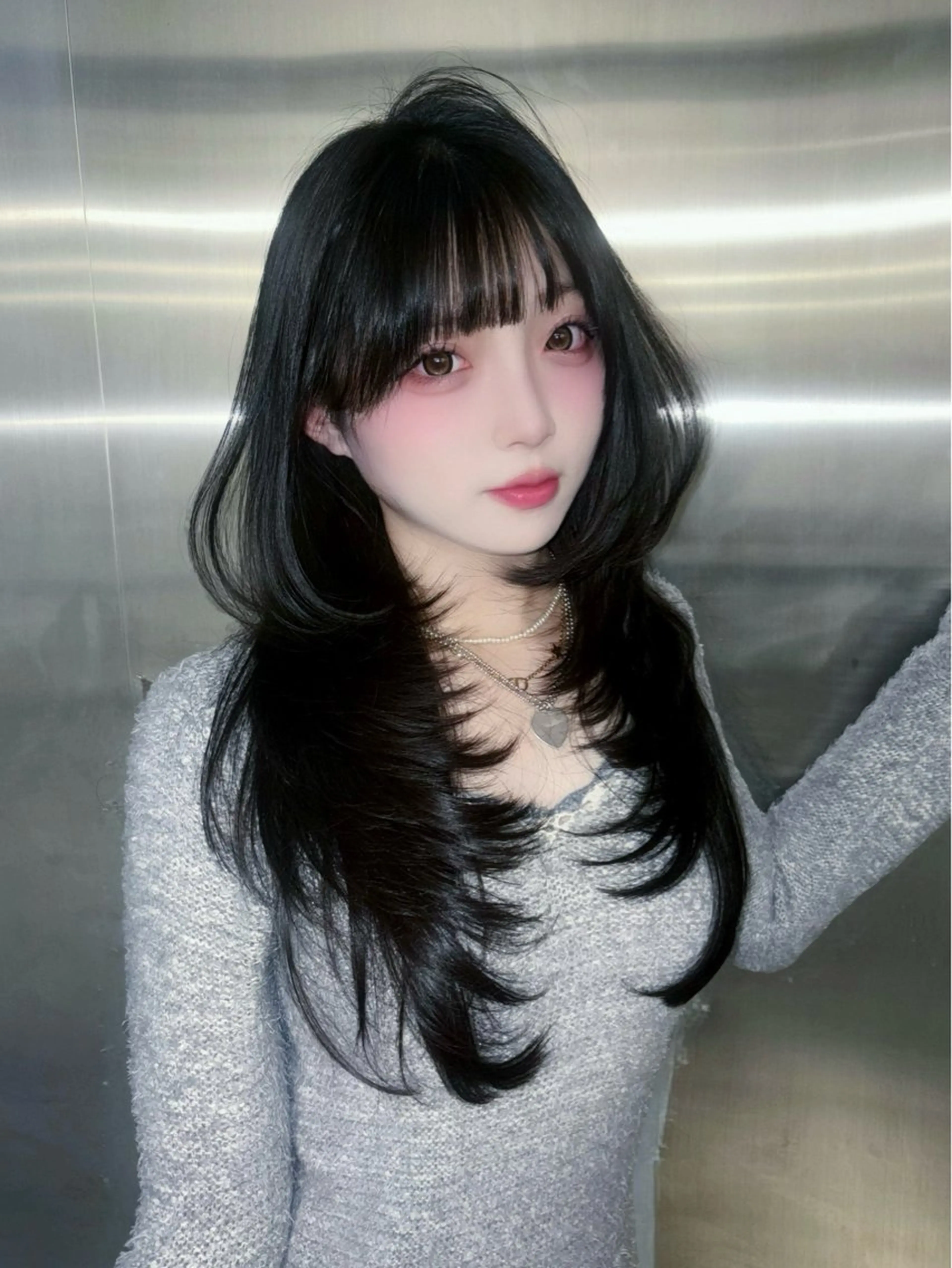 ロング カラー ⛓ワンホンレイヤー 🥀🖤/あいりのヘアスタイル