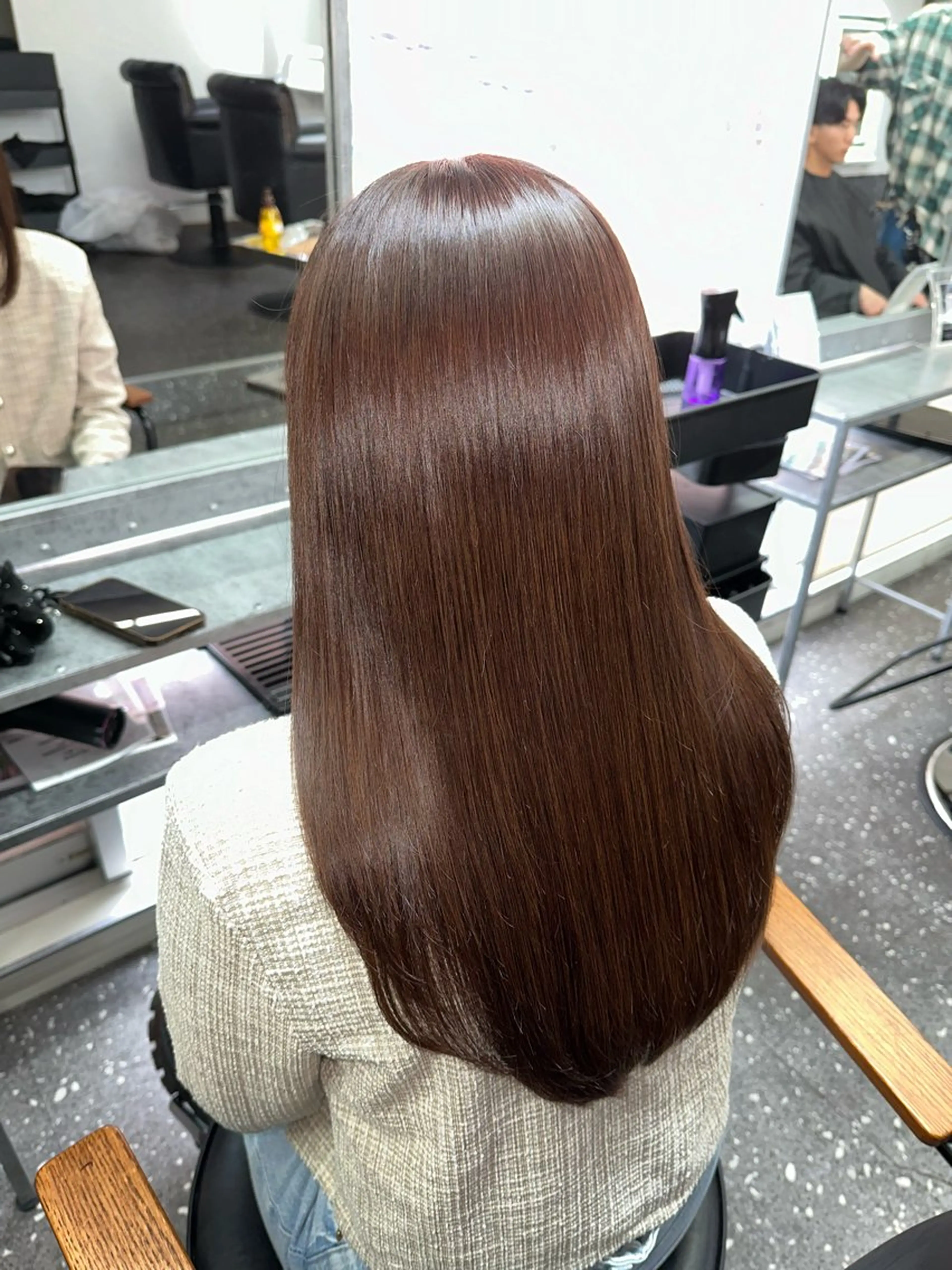 ロング カラー カット ヘアカラー トリートメント 髪質改善⭐️縮毛矯正 中野⭐️Rinaのヘアスタイル